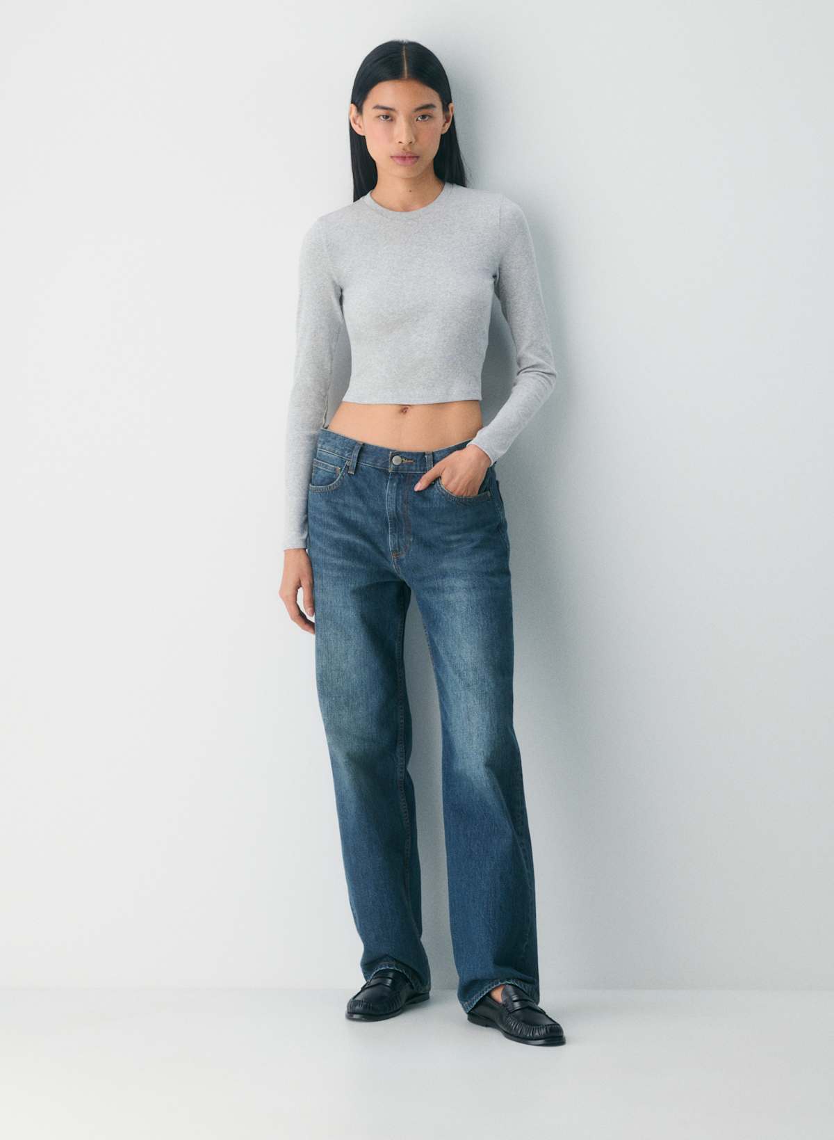 HomeStretch Rib Crew Waist Longsleeve