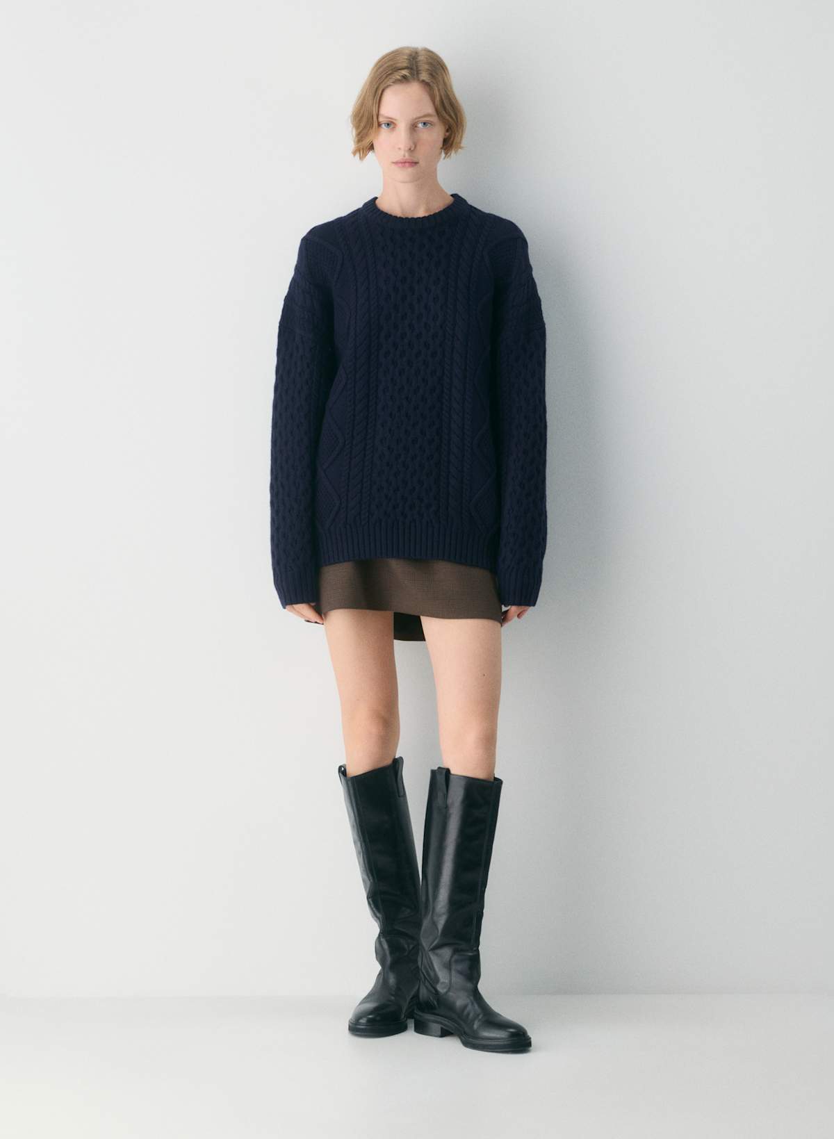 Heritage Knit Merino Wool Crew Sweater - Image 2