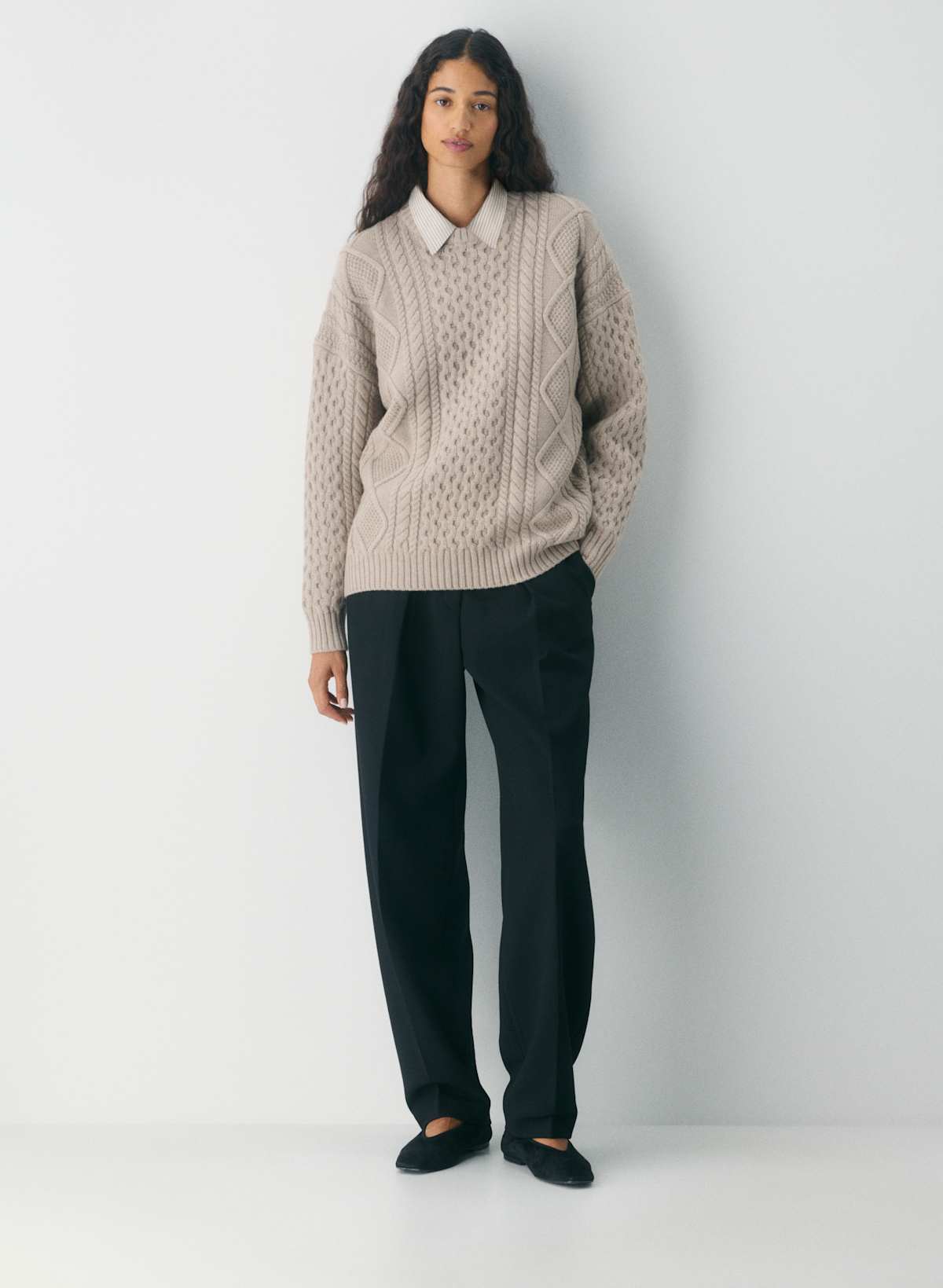 Heritage Knit Merino Wool Crew Sweater - Image 3