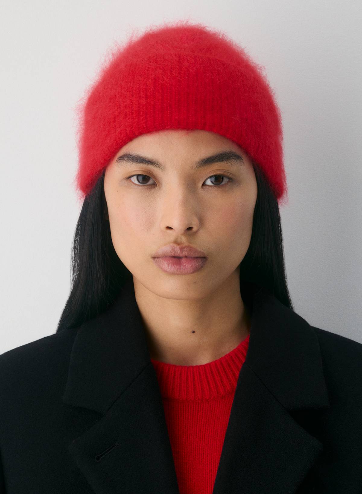 Brushed Cashmere Motto Beanie