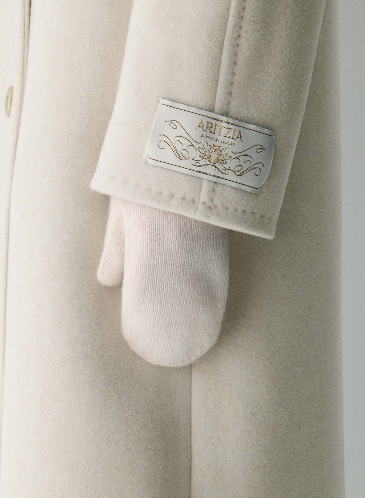Cashmere Rib Mitten