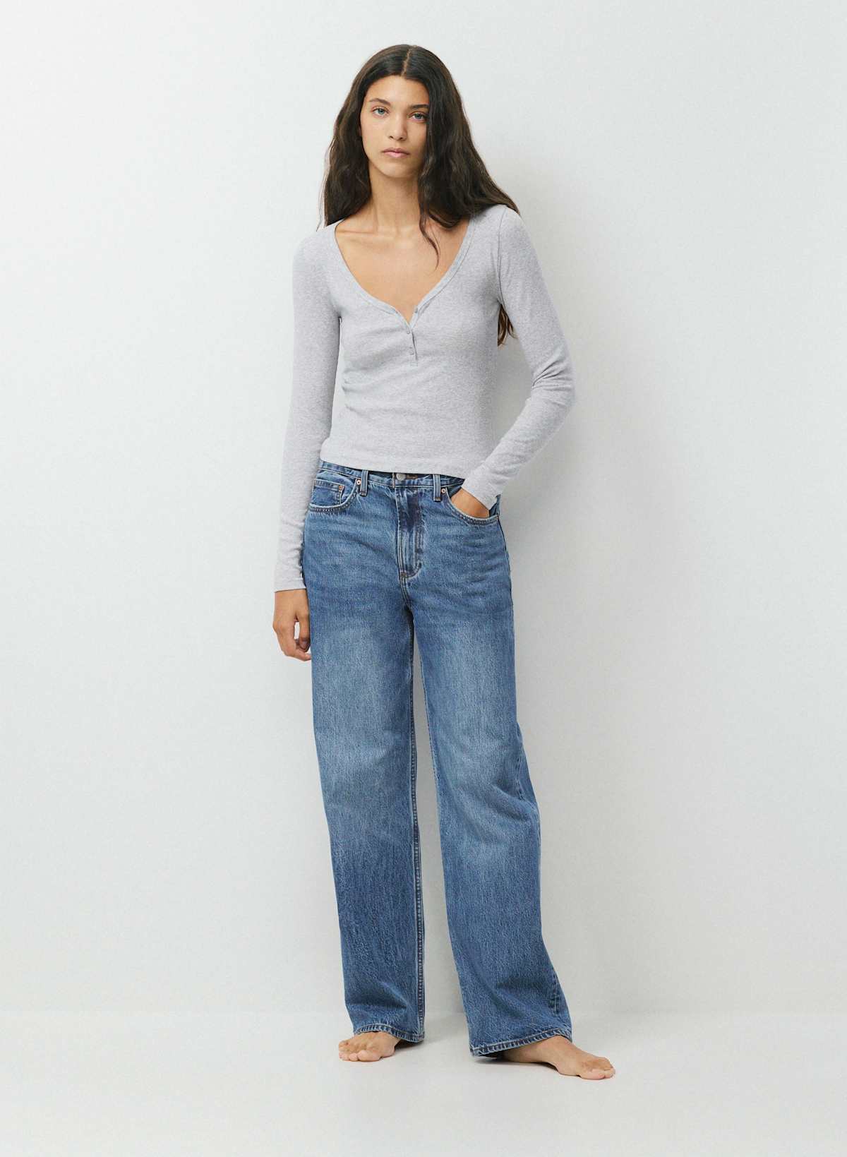HomeStretch Rib Acoustic Henley - Image 2