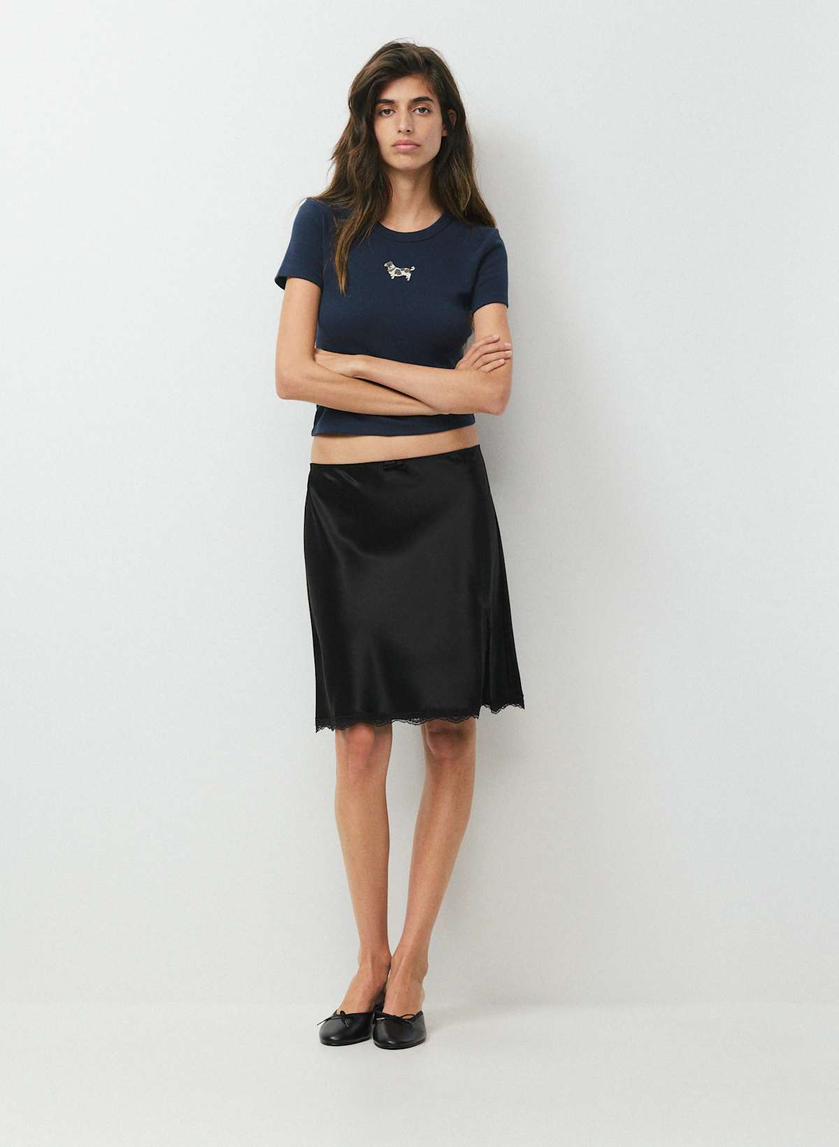 Little Ribbed Icon T-Shirt - Image 3