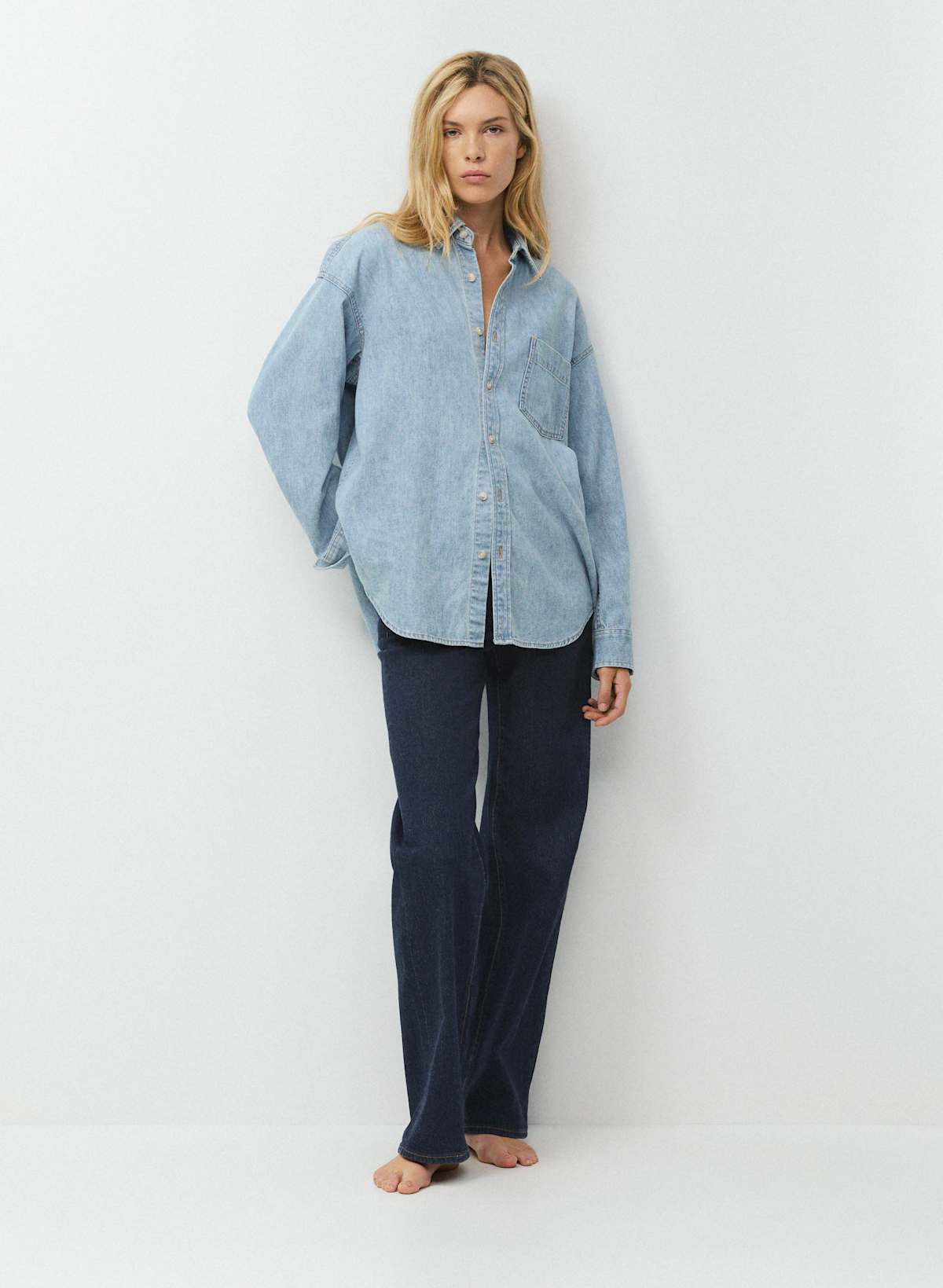Denim Forum The '80s Comfy Denim Shirt