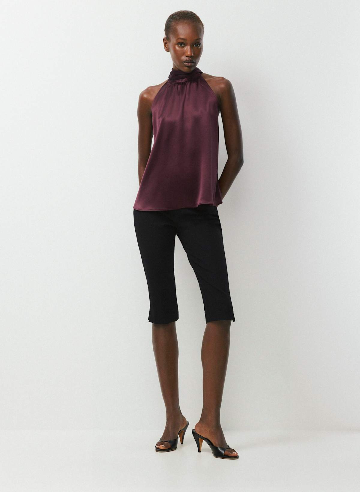 Fallaway Satin Top - Image 2