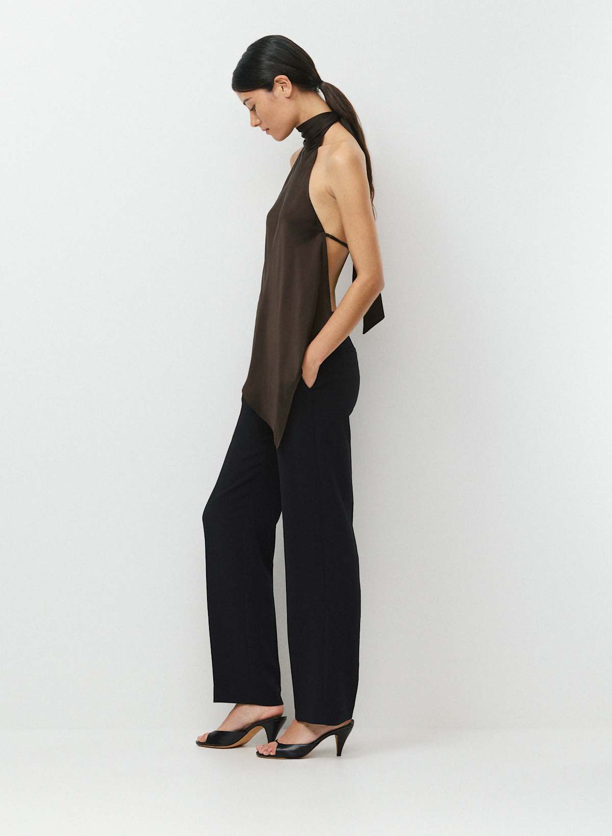 Revel Satin Halter Top - Image 3