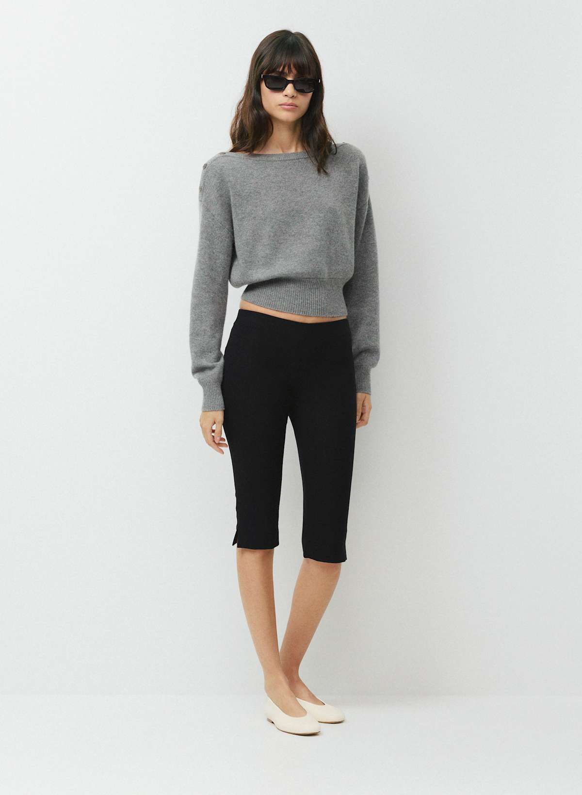 Essential Wool Cashmere Gable Sweater
