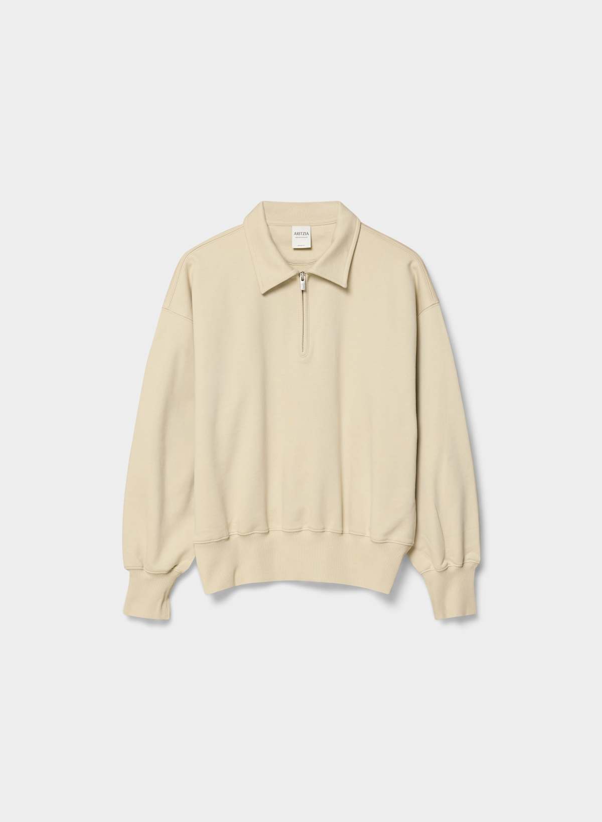 Terry Sweatfleece Mega Polo Sweatshirt - Image 3