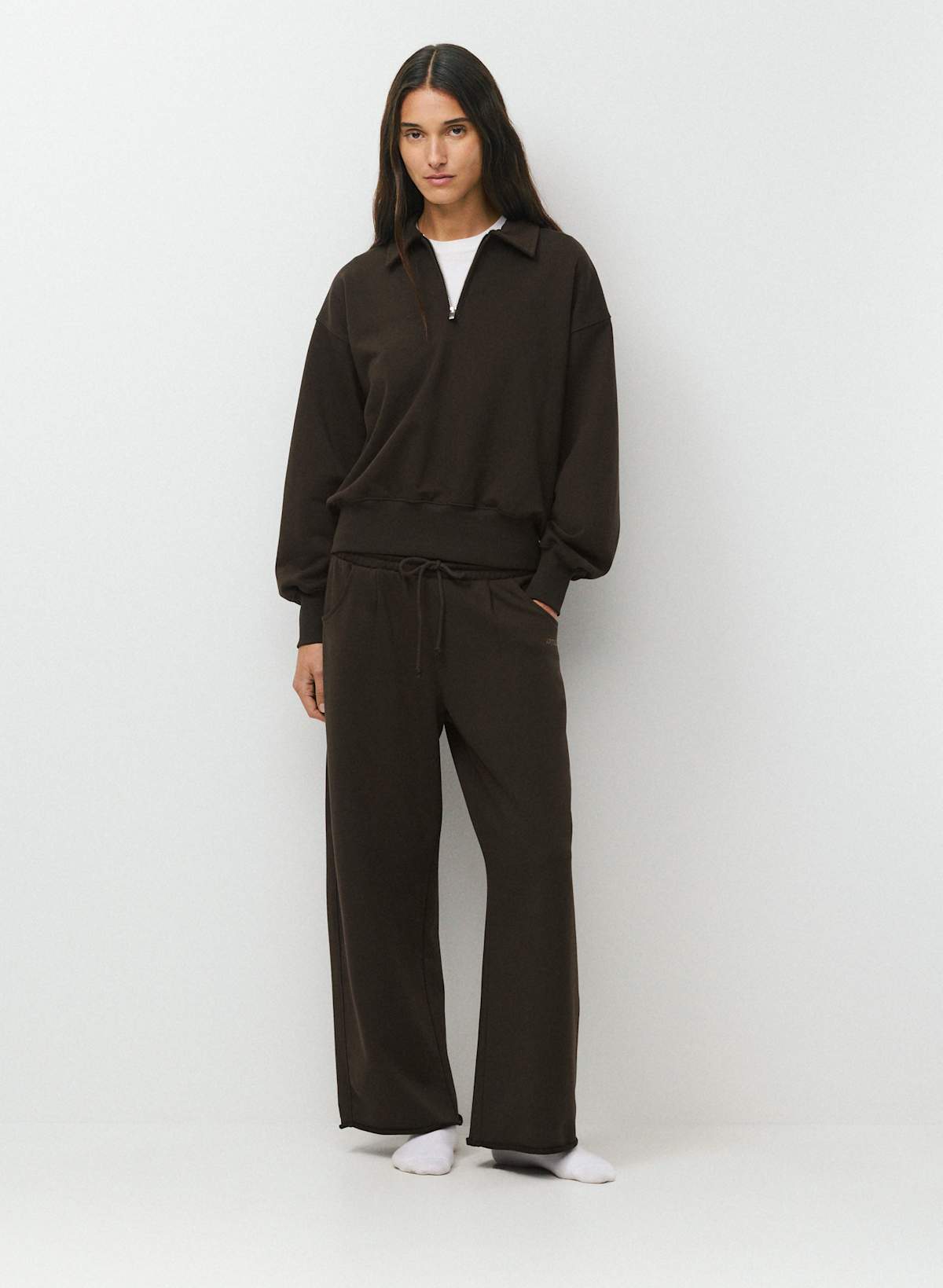 Terry Sweatfleece Mega Polo Sweatshirt - Image 2