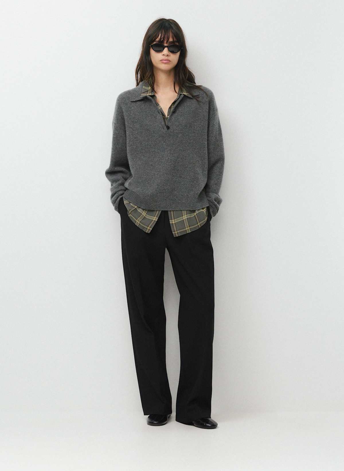 Essential Cashmere Museo Polo Sweater