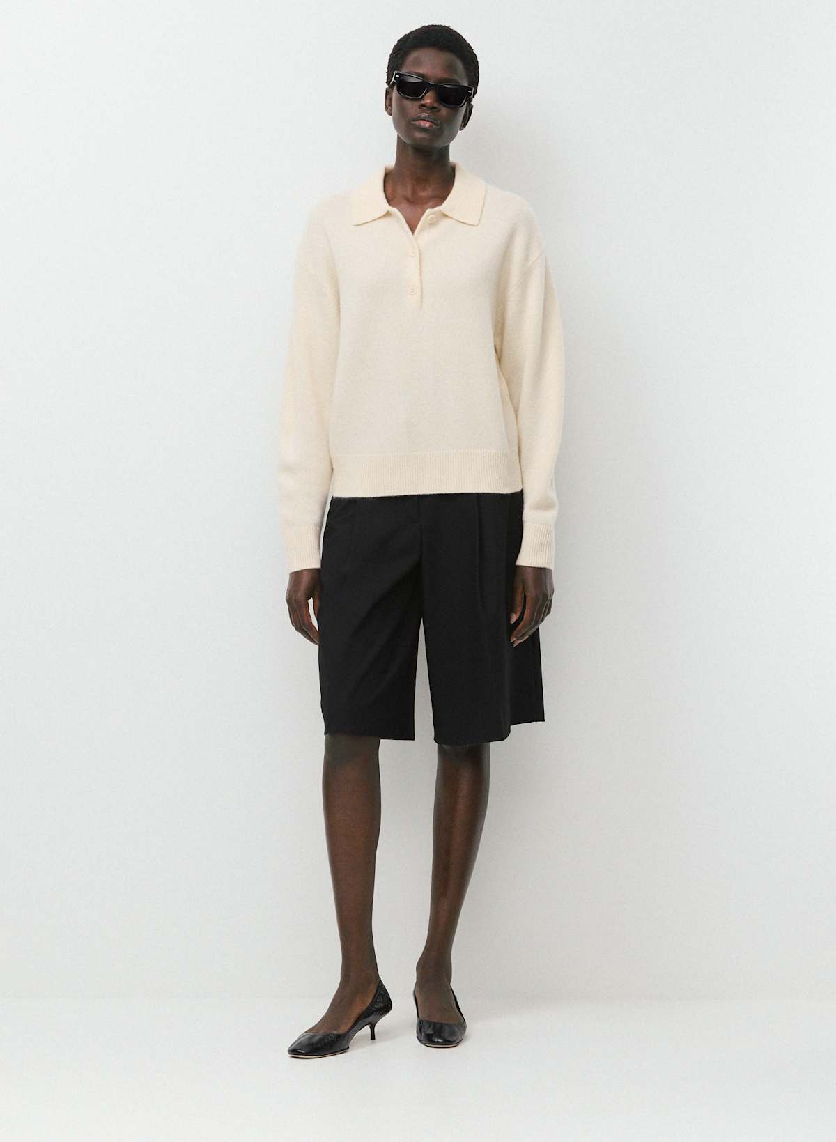 Essential Cashmere Museo Polo Sweater - Image 2
