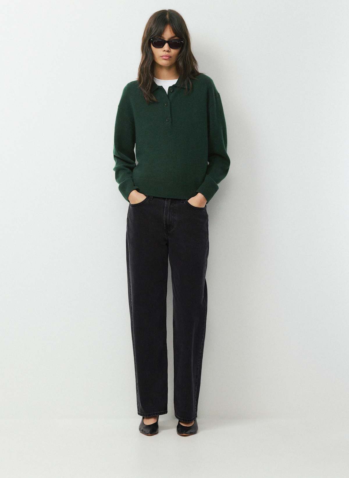 Essential Cashmere Museo Polo Sweater - Image 3