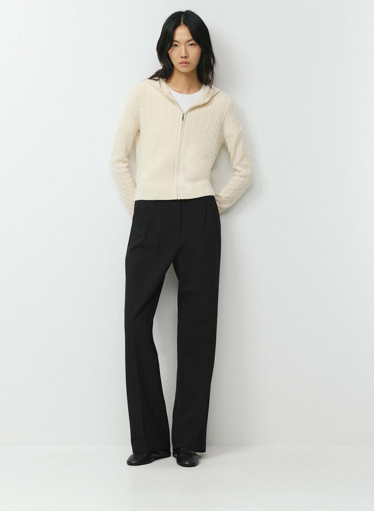 Wool Cashmere Idyllic Zip Hoodie - Image 2