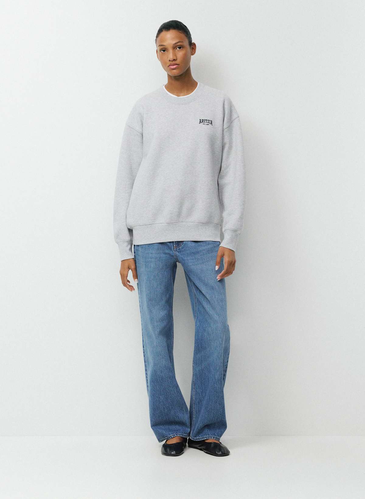 Cozy Sweatfleece Boyfriend Crew Sweatshirt