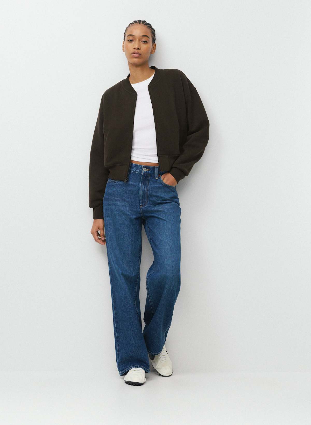Cozy Sweatfleece Boyfriend Bomber