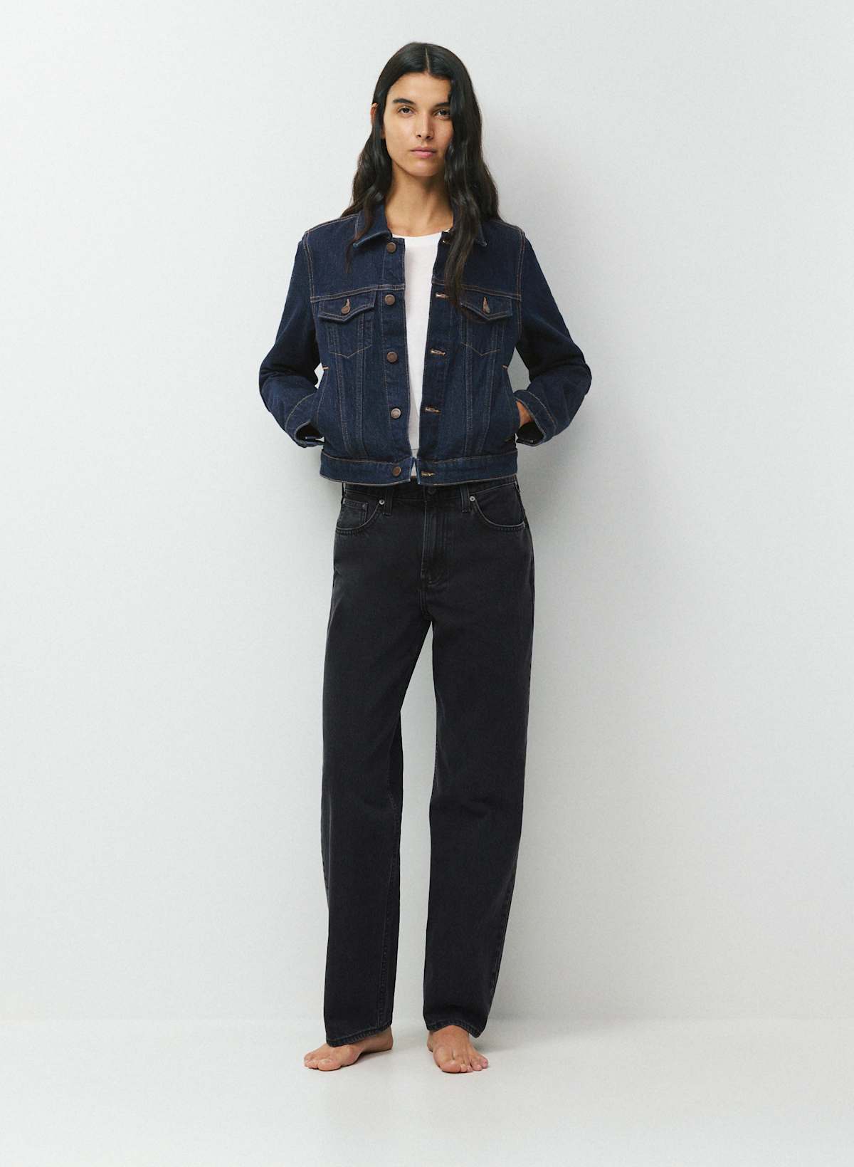 Denim Forum Toni Shrunken Denim Jacket - Image 3