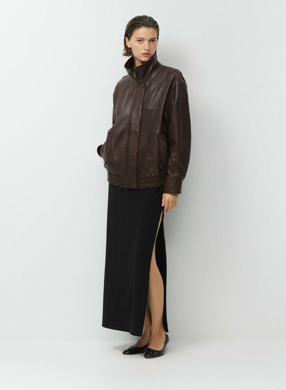 Rae Bomber - Leather