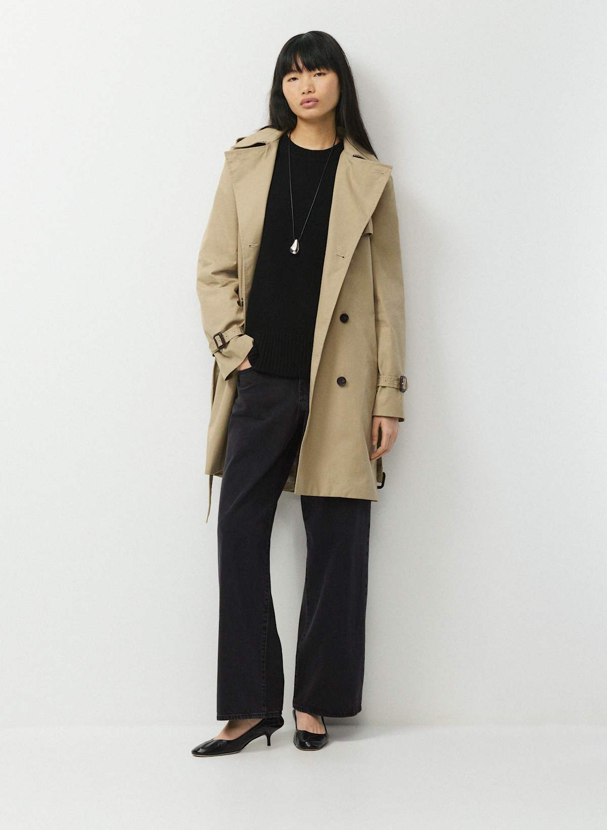 The Finch Mid Trench Coat - City Twill