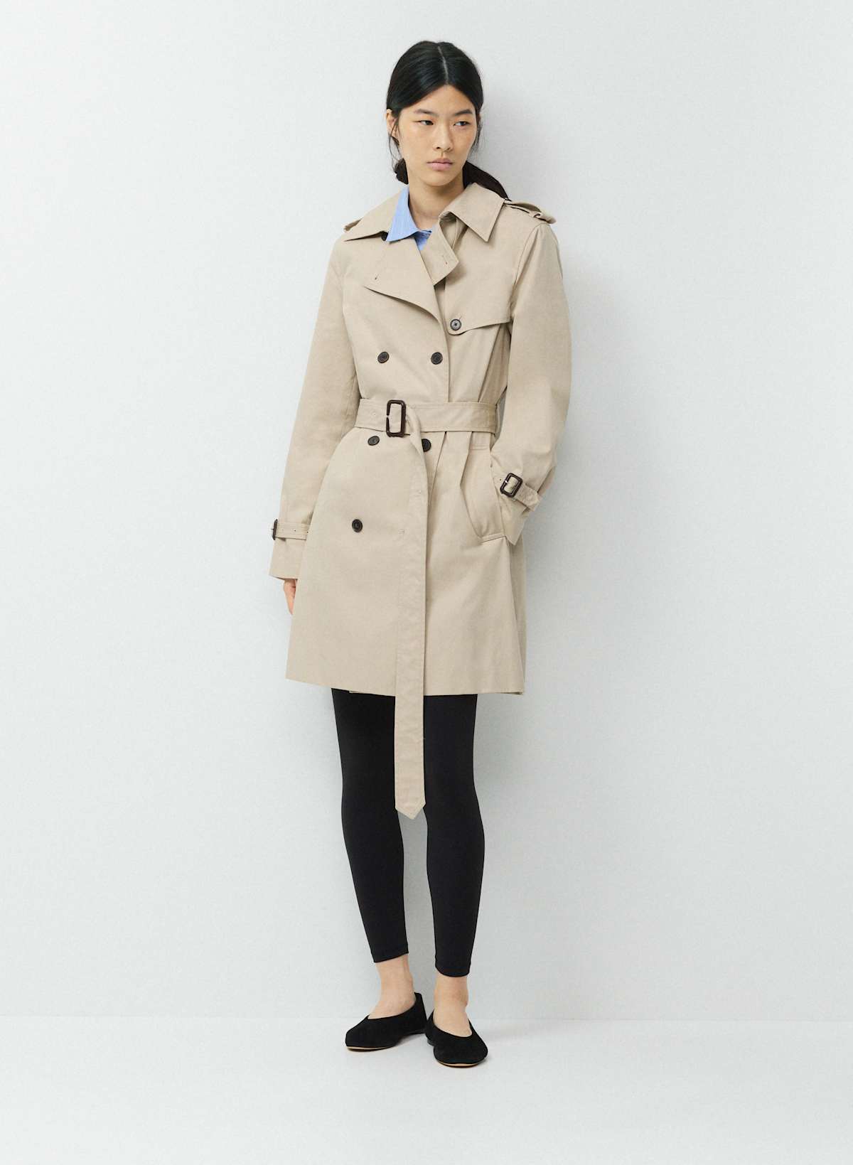 The Finch Mid Trench Coat - City Twill - Image 2