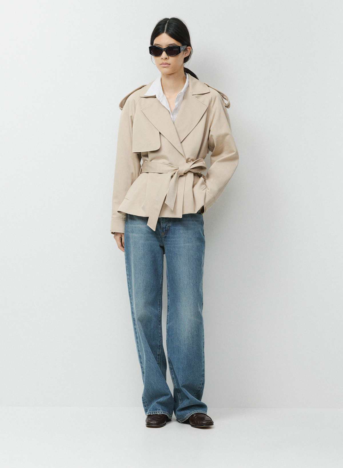 The Davis Short Trench Coat - Rich Twill