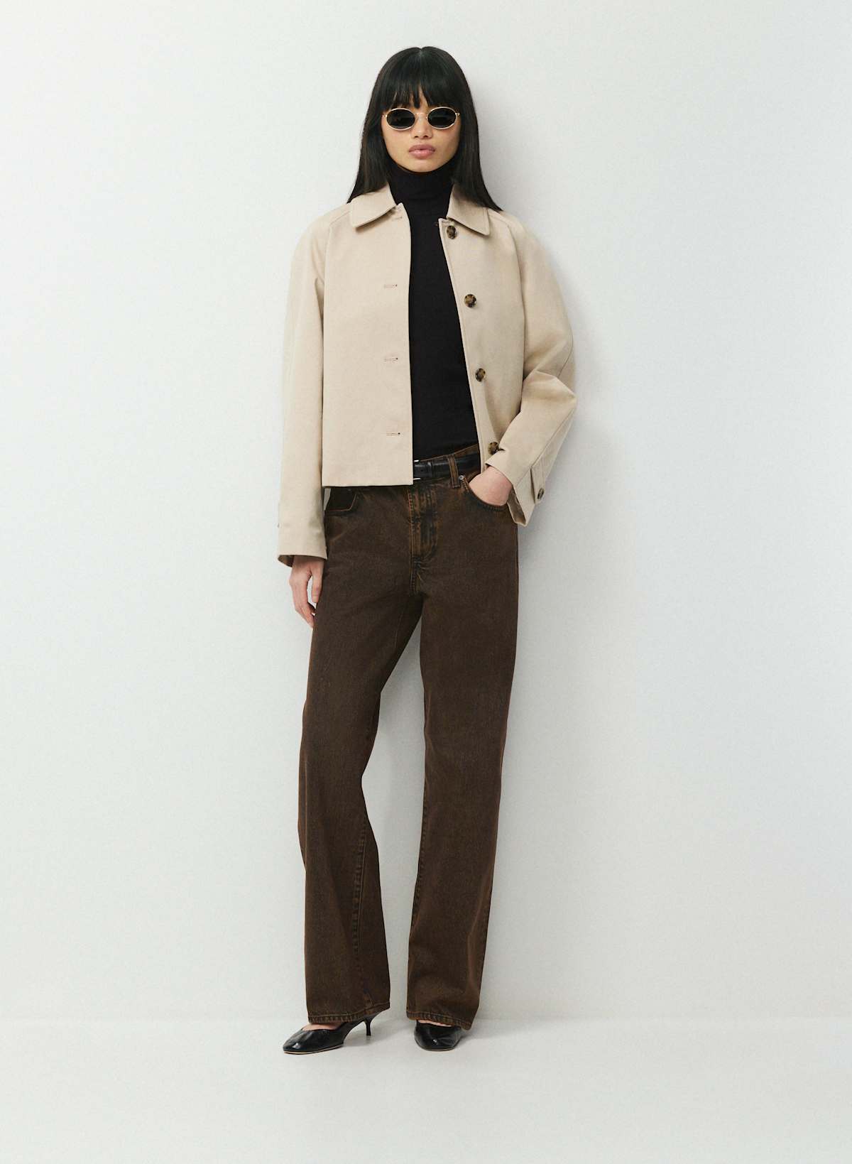 The Regent Short Trench Coat - Rich Twill - Image 2