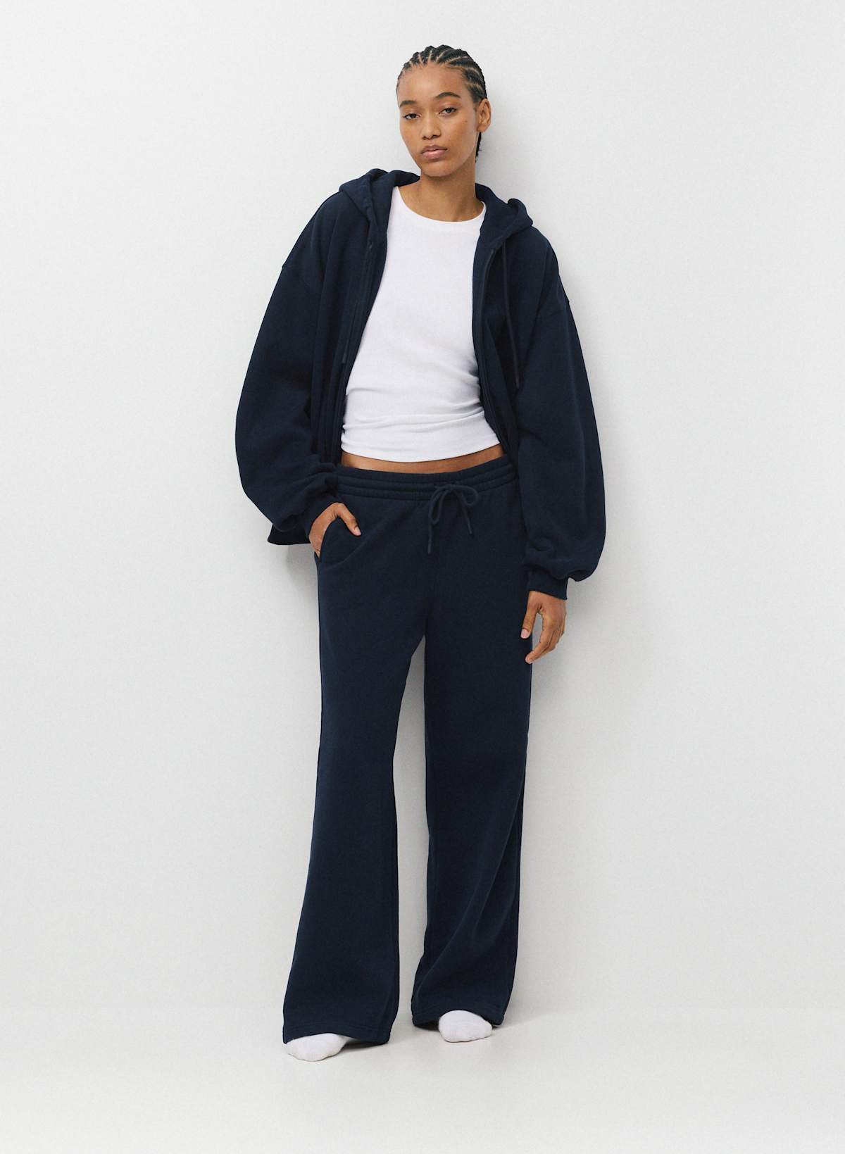 Cozy Sweatfleece Boyfriend Wide Sweatpant - Image 2