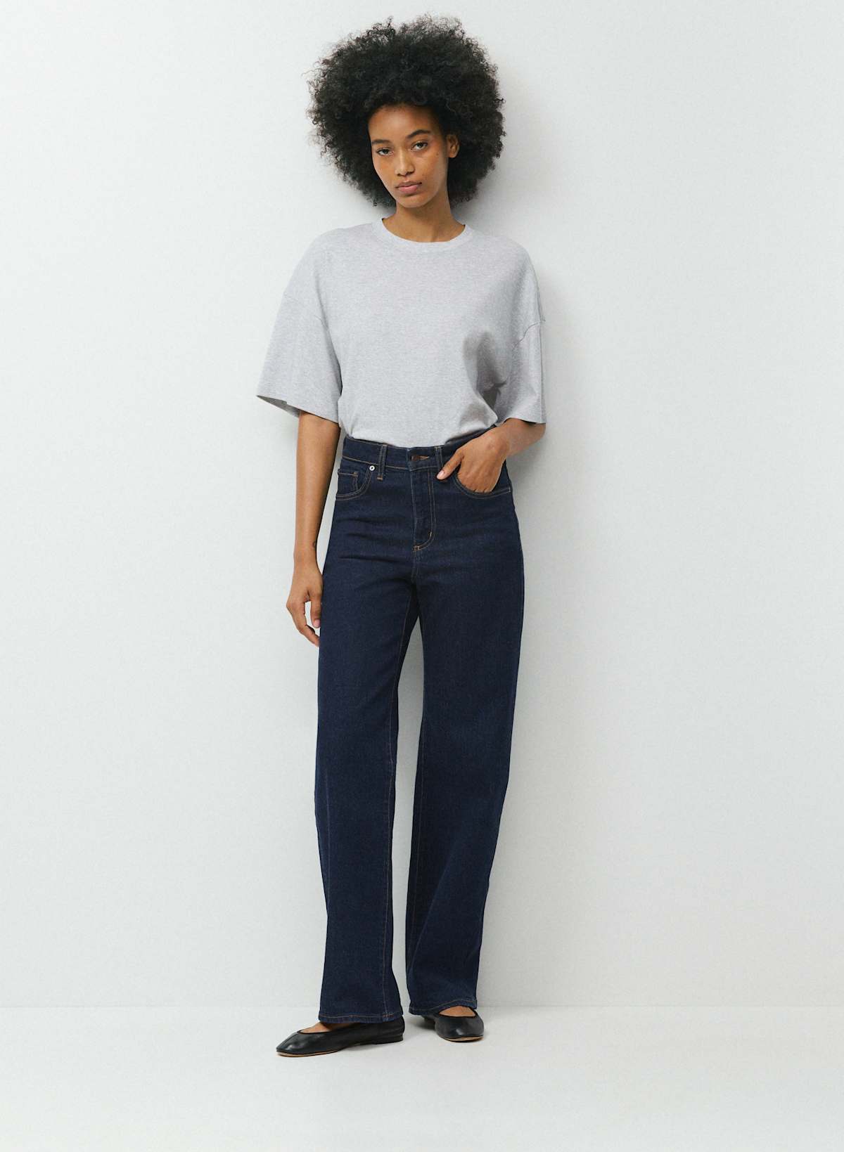 Denim Forum Remy Hi-Rise Wide Jean - Image 2