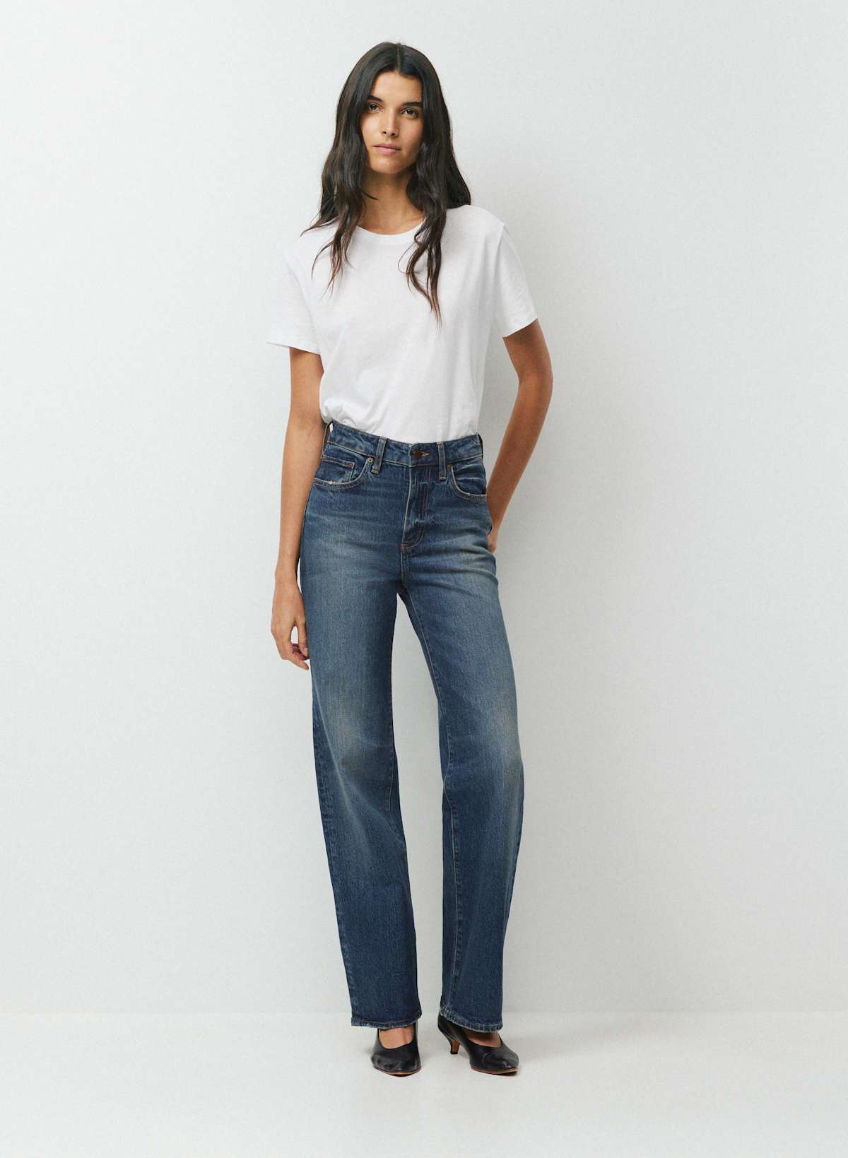 Denim Forum Remy Hi-Rise Wide Jean