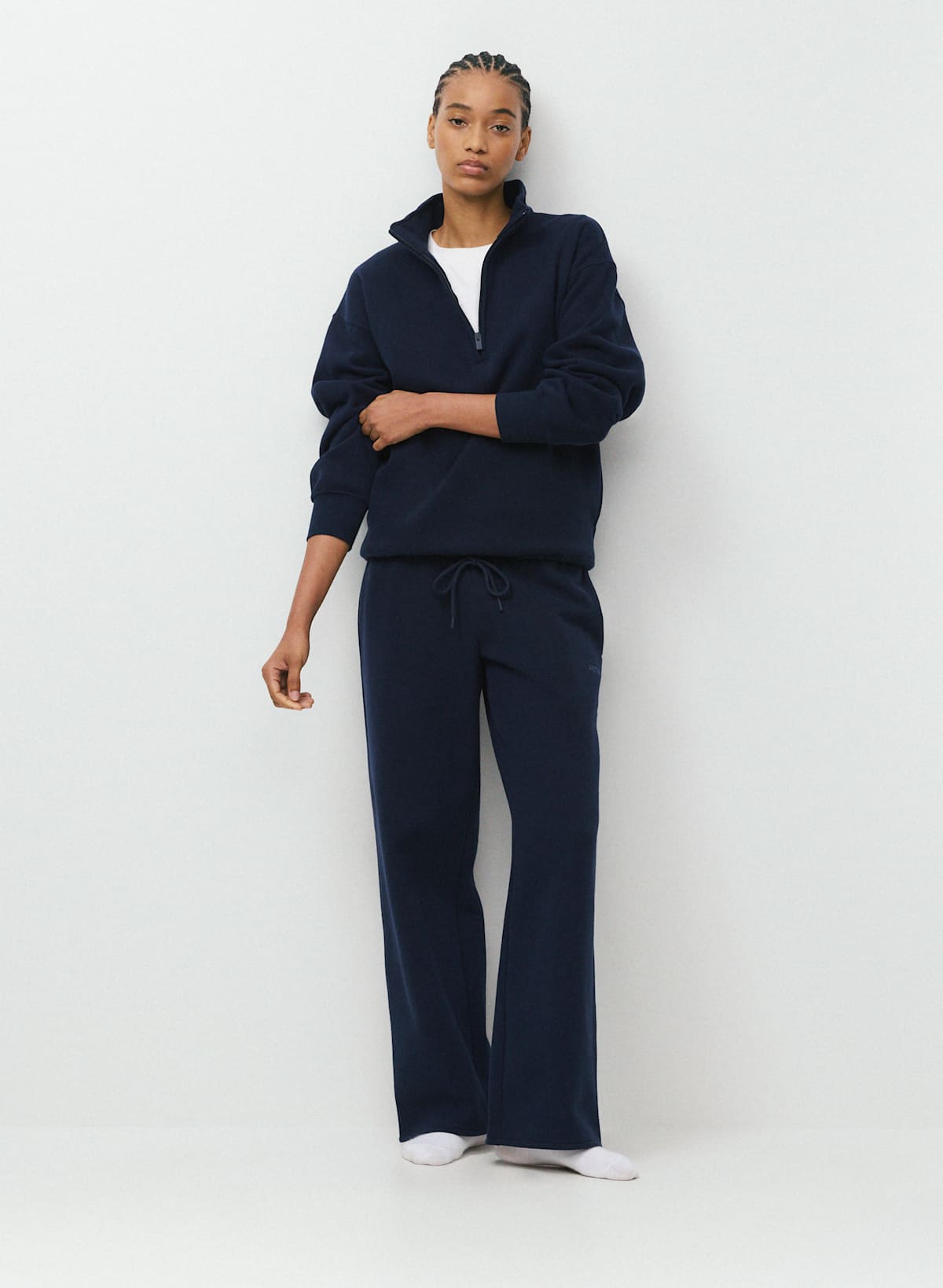 Cozy Sweatfleece Mega Flutter Straight Pant - Image 3