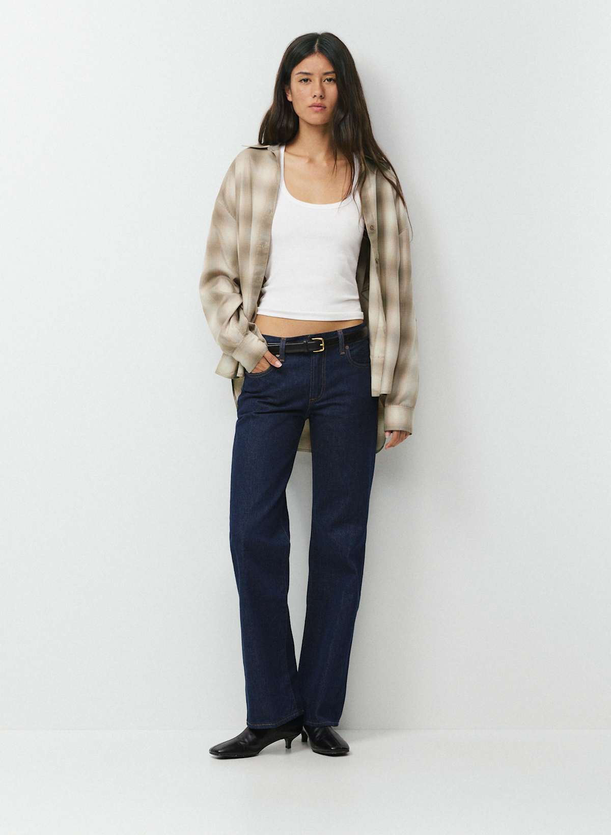 Denim Forum The Farrah Lo-Rise Wide Jean