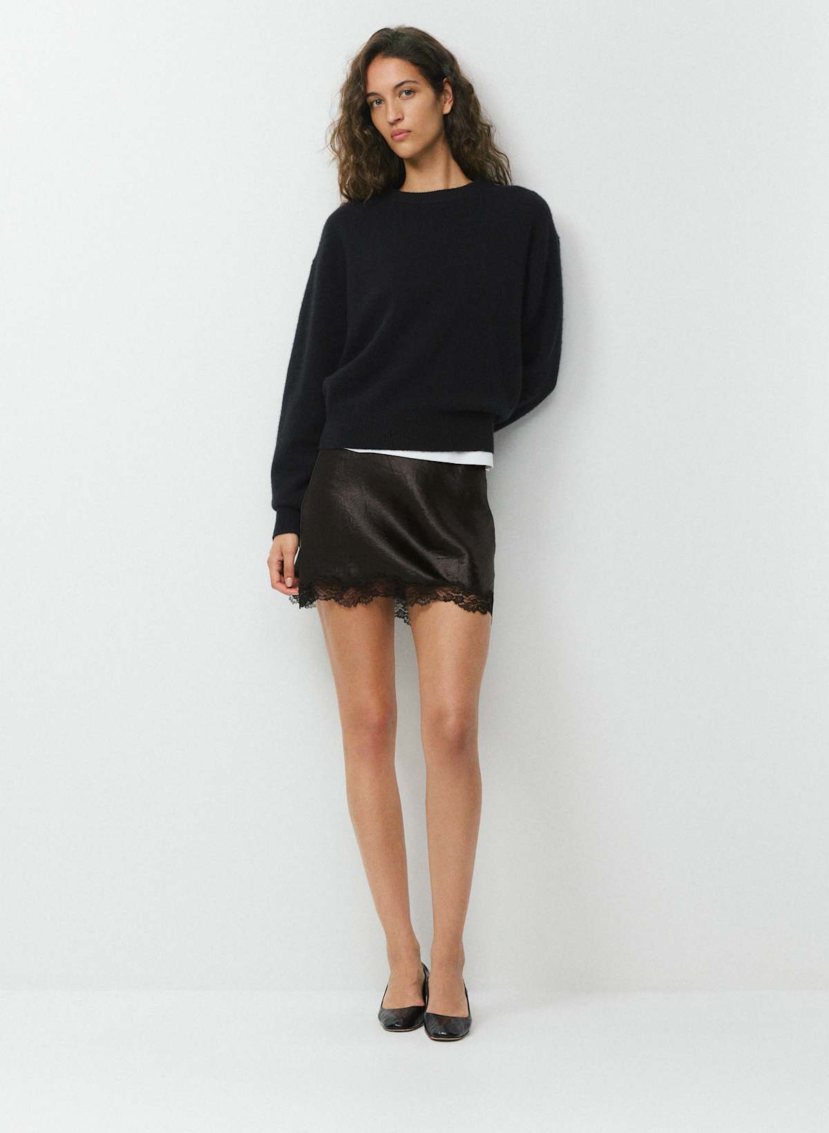 Downtown Satin Skirt