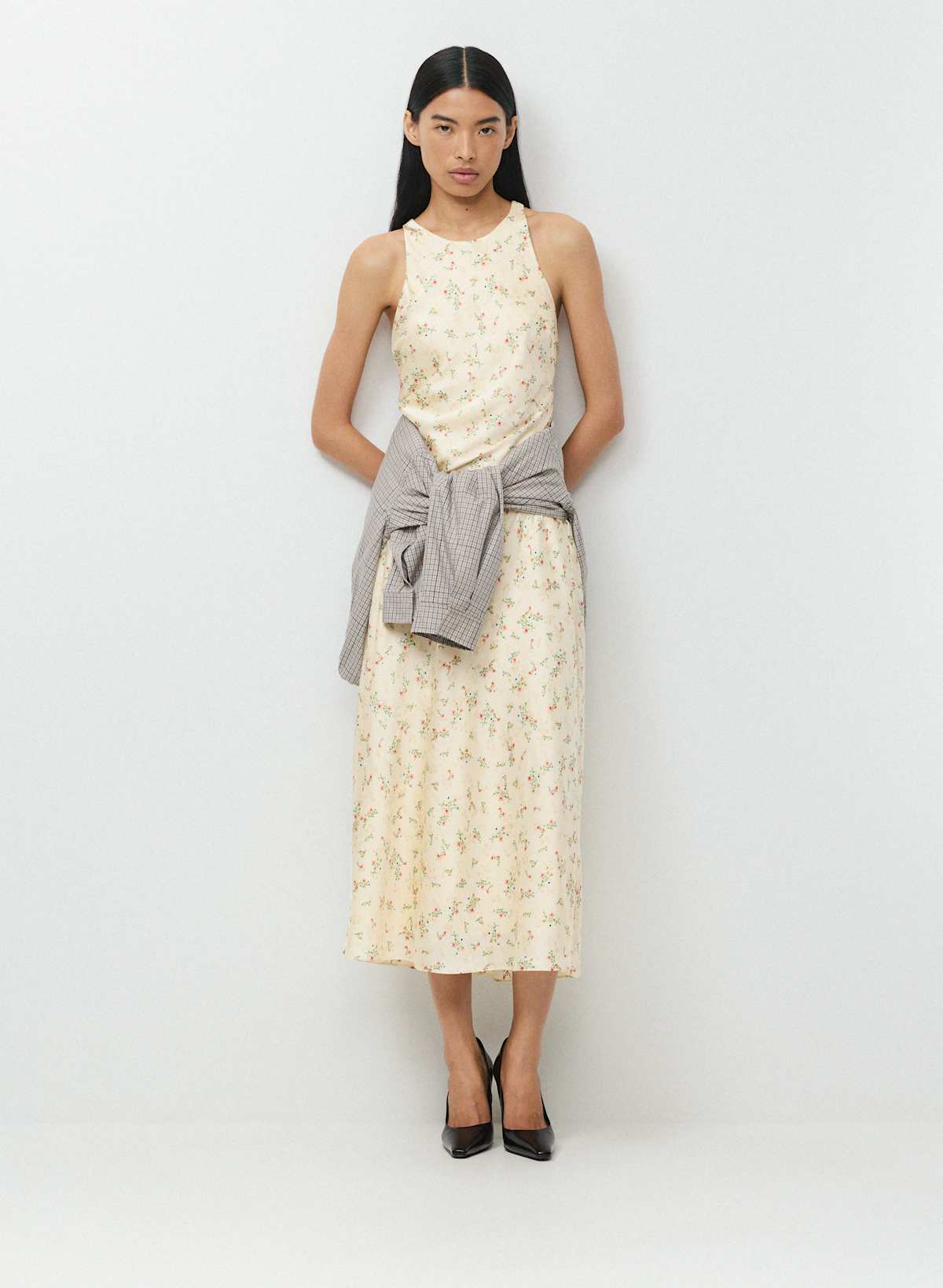 Windswept Satin Dress - Image 3