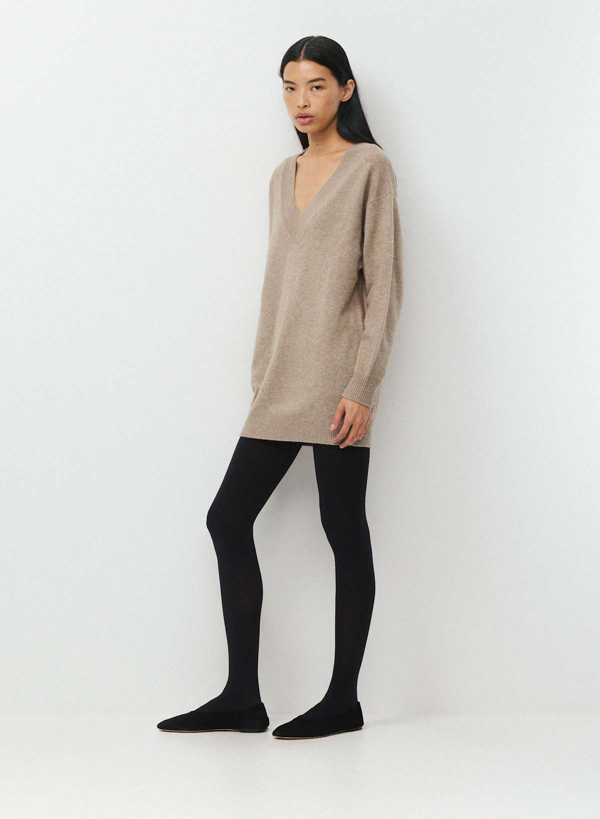 Essential Wool Cashmere Library Dress