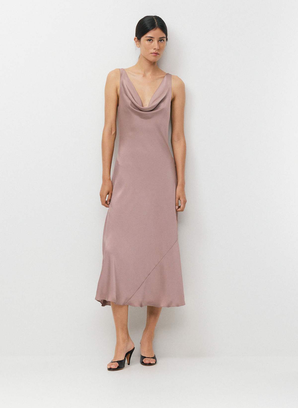 Delilah Satin Dress - Image 3