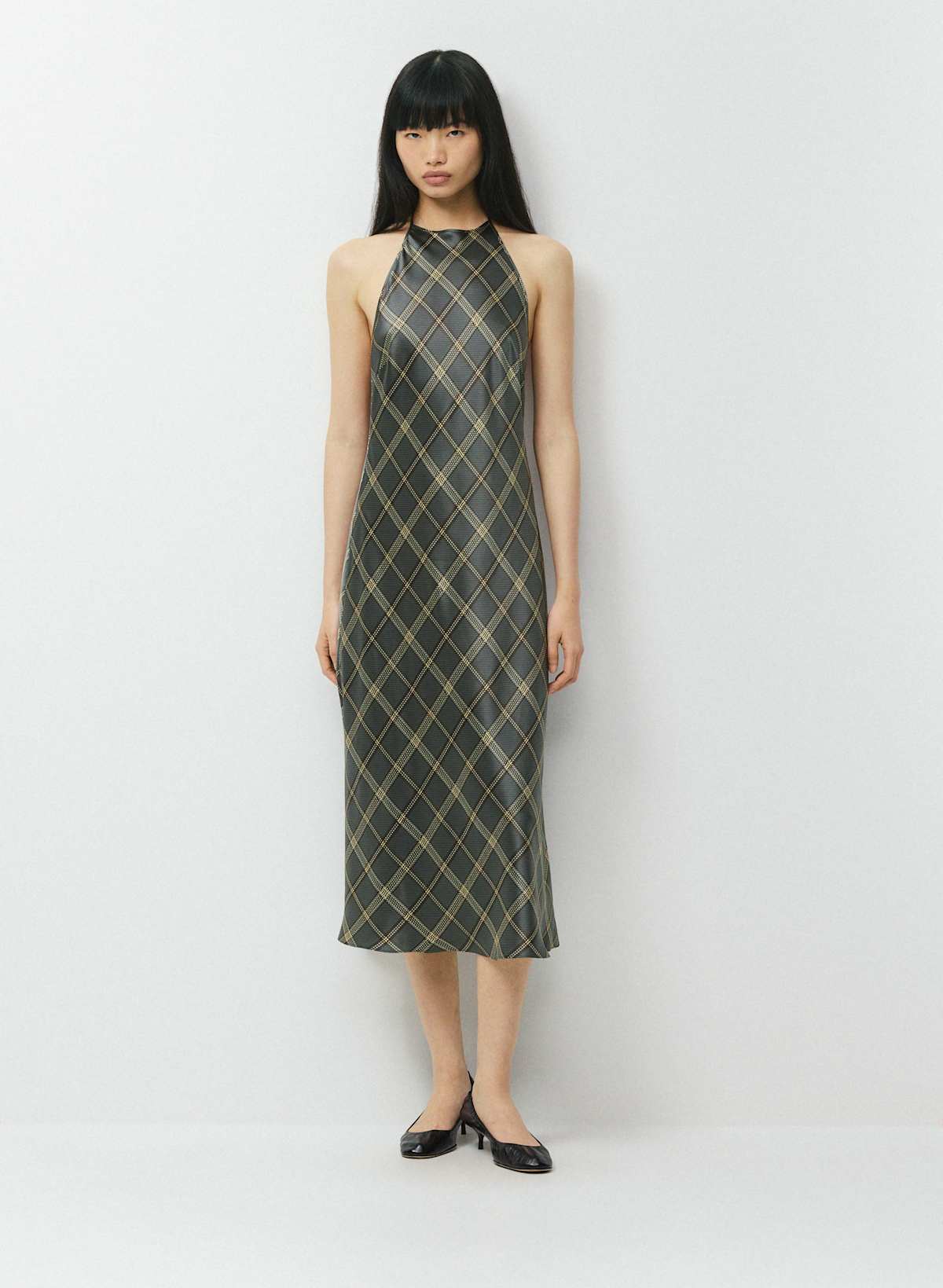 Estate Silk Halter Dress - Image 3