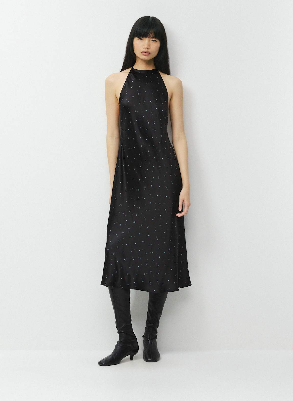 Estate Silk Halter Dress - Image 2