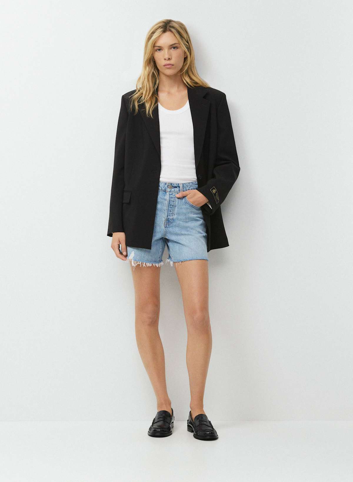 Denim Forum The Ex-Boyfriend Hi Mid-Thigh Denim Short - Image 3
