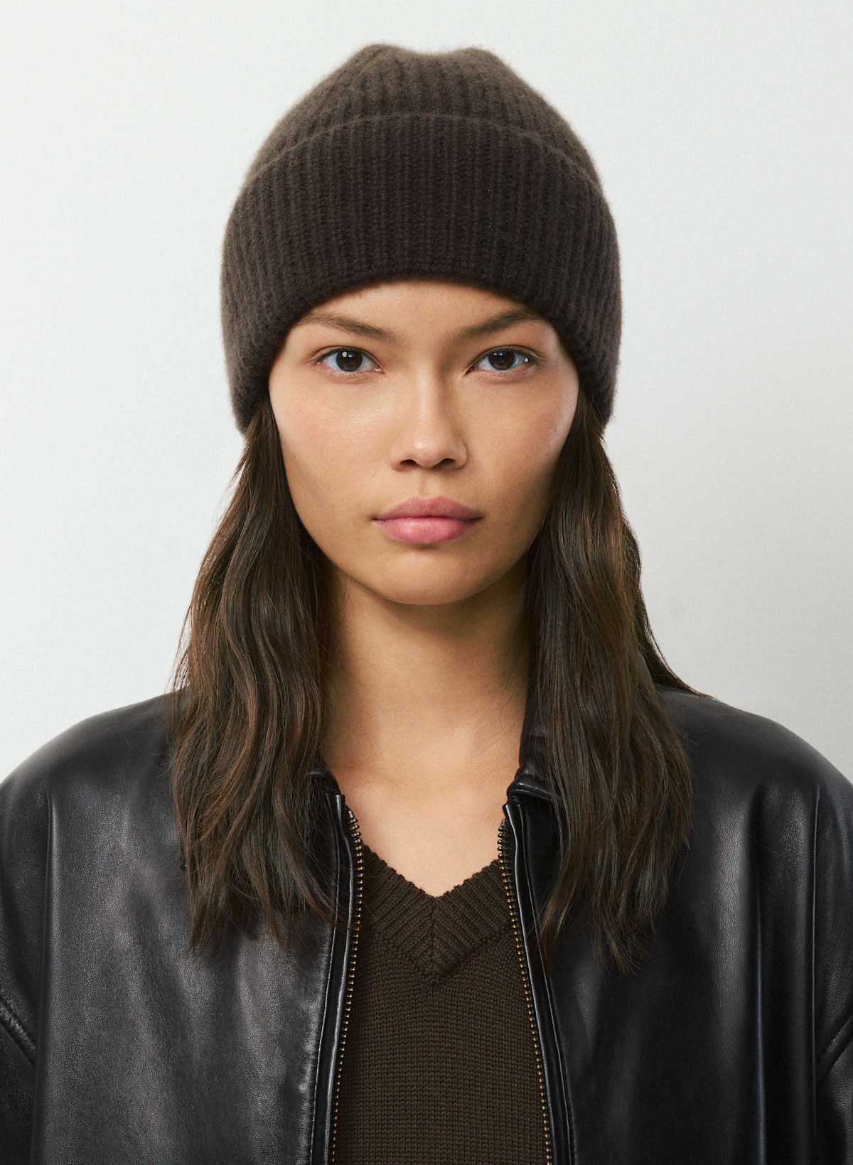 Cashmere Crested Beanie