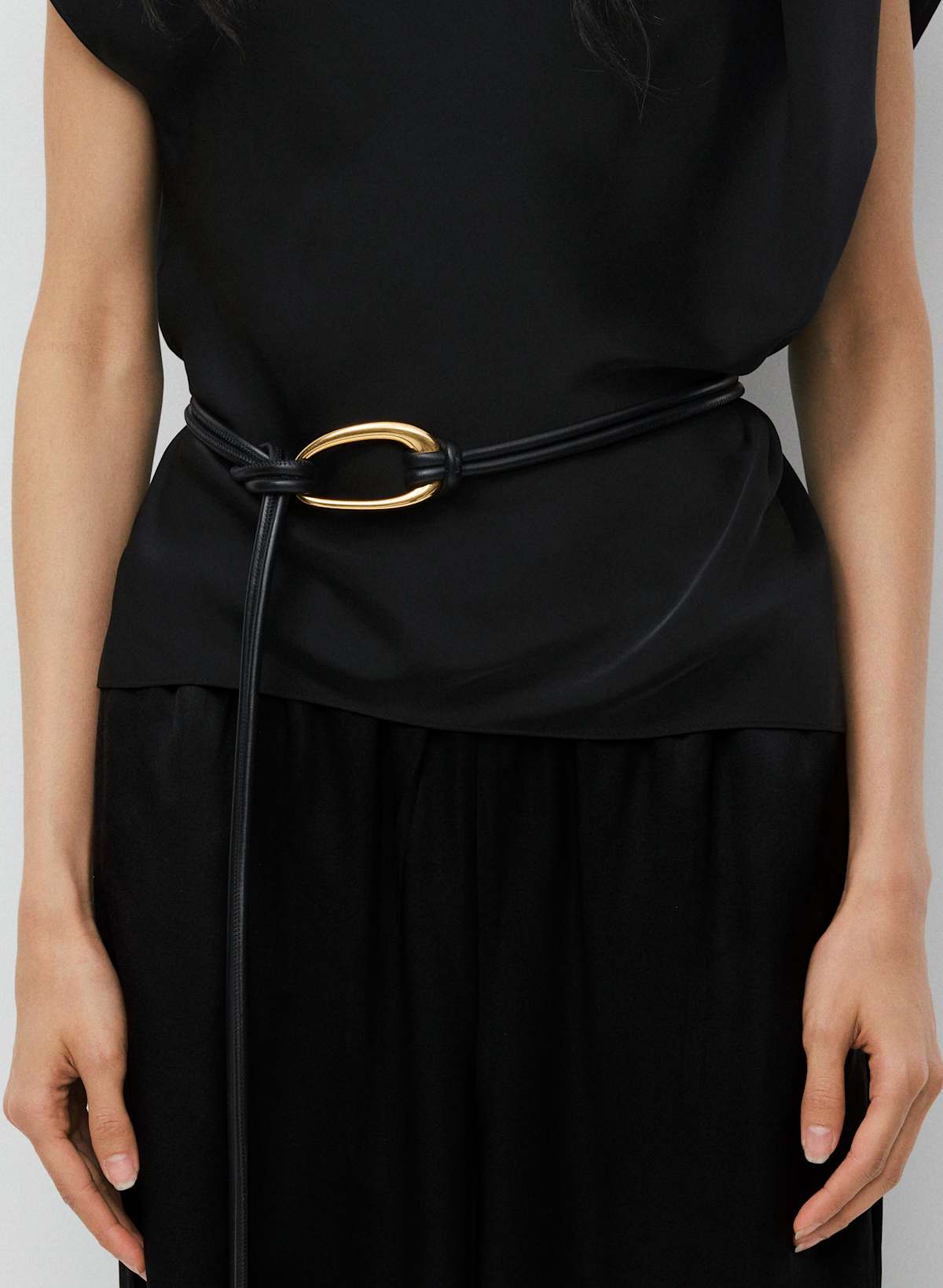 Evermore Solid Brass Leather Belt