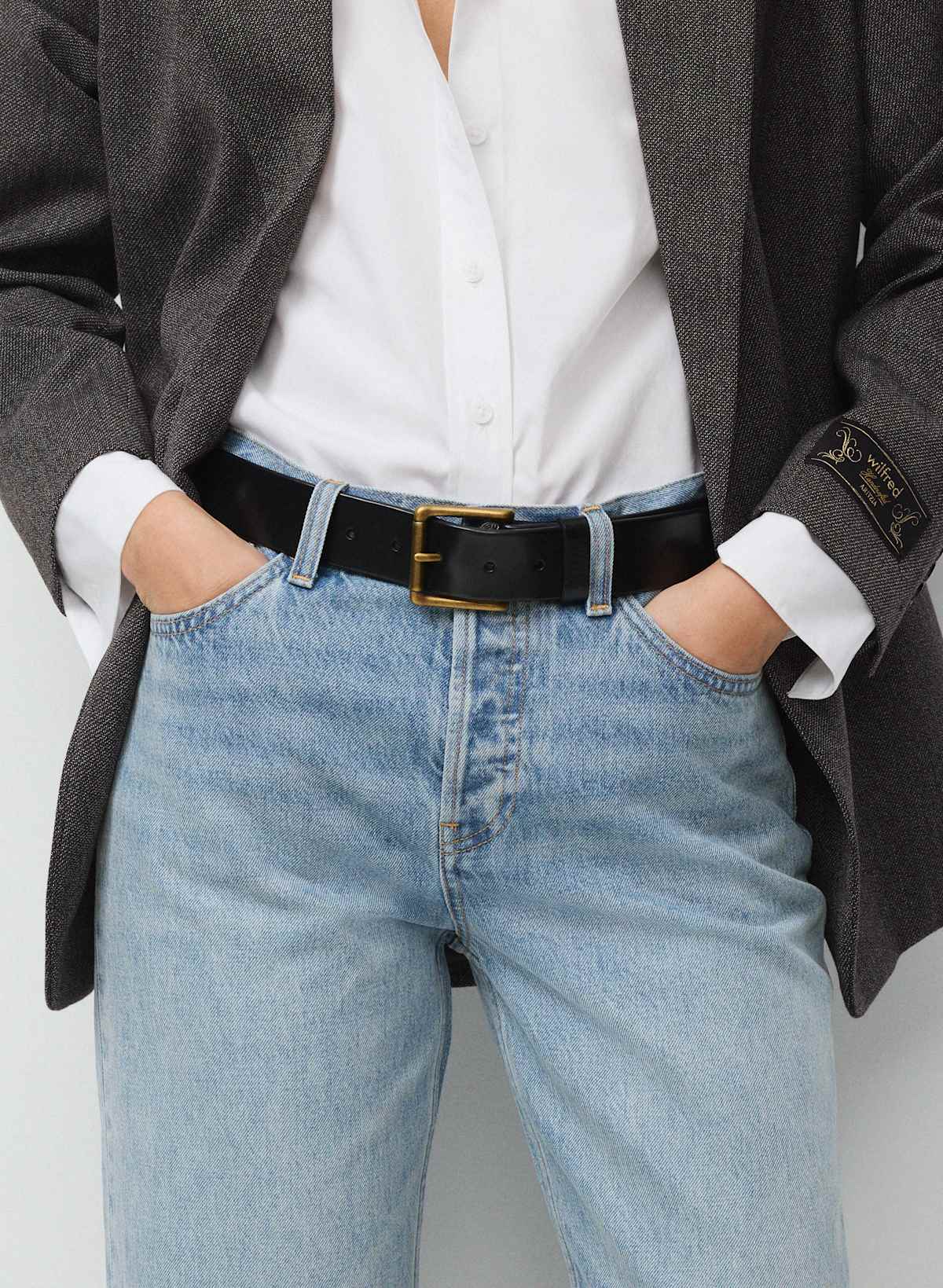 Eternity Solid Brass Leather Belt - Image 2