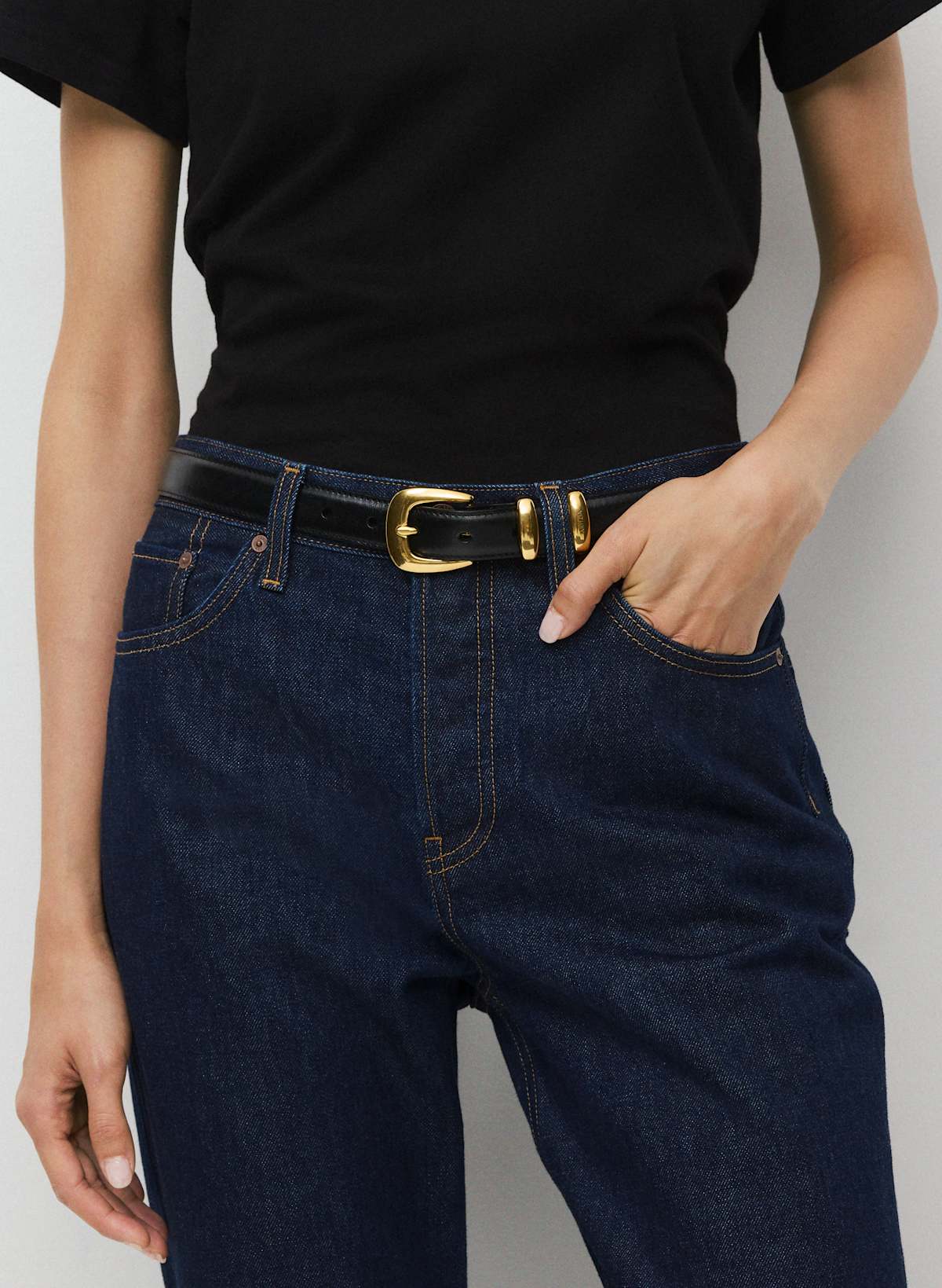 Legendary Solid Brass Leather Belt - Image 2