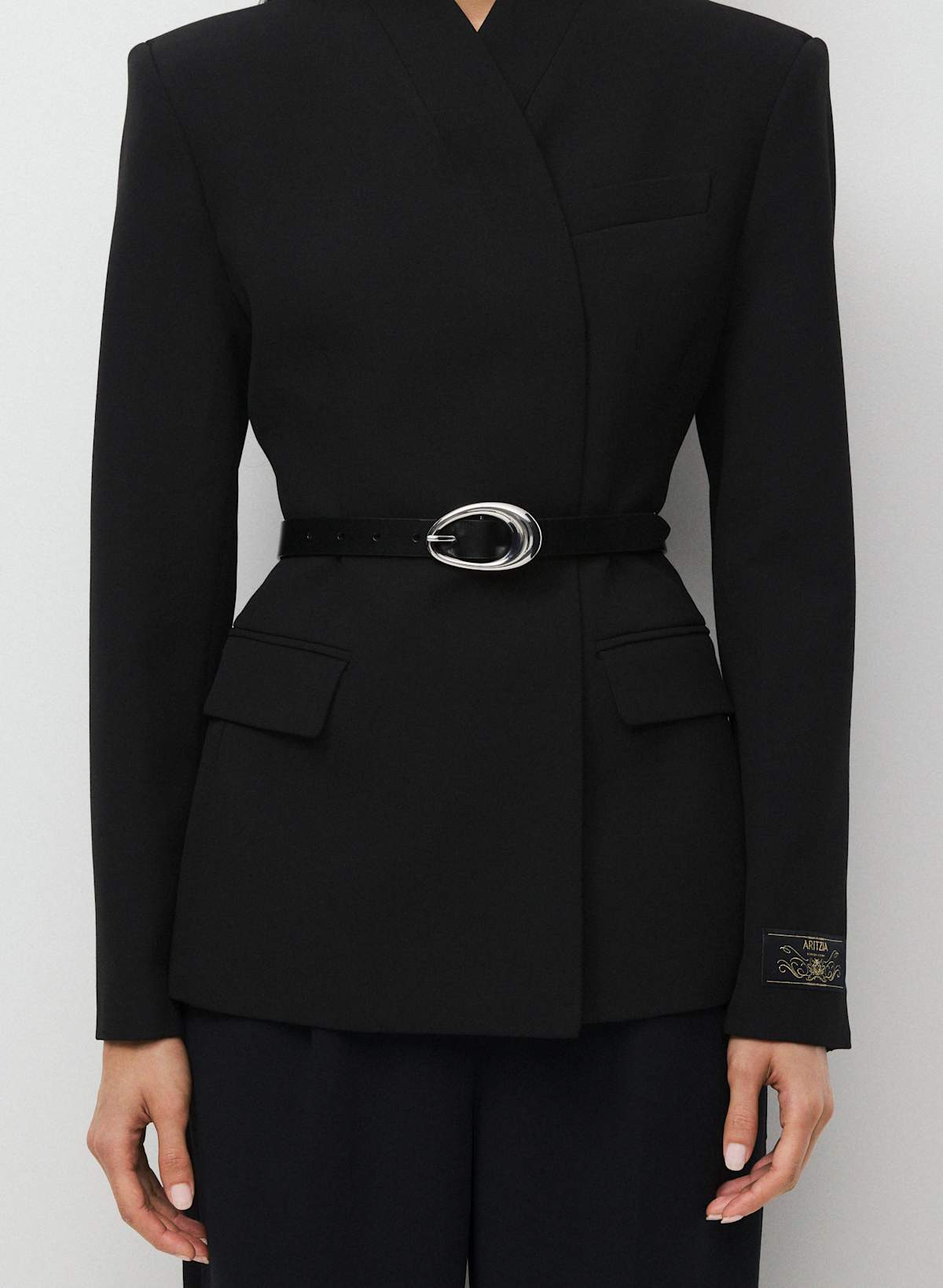 Perennial Solid Brass Leather Belt - Image 3