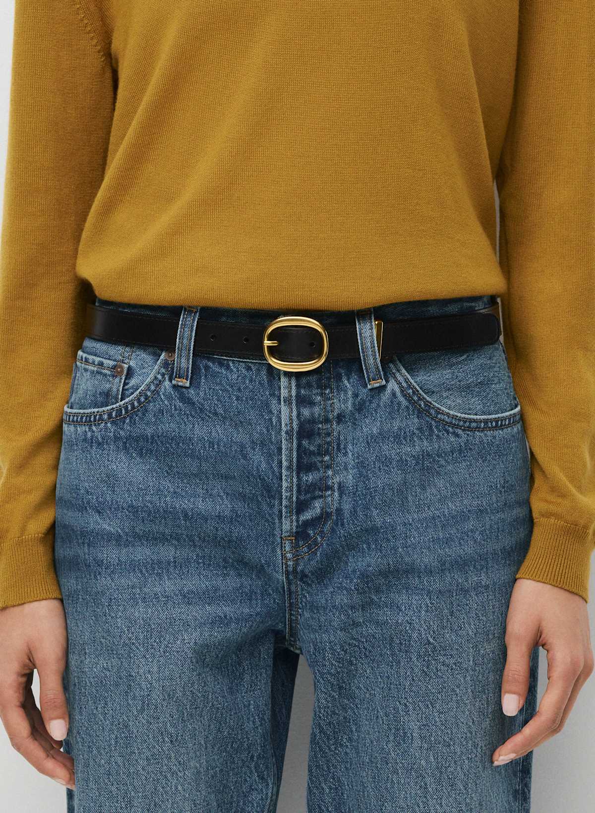 Lifetime Solid Brass Leather Belt - Image 2