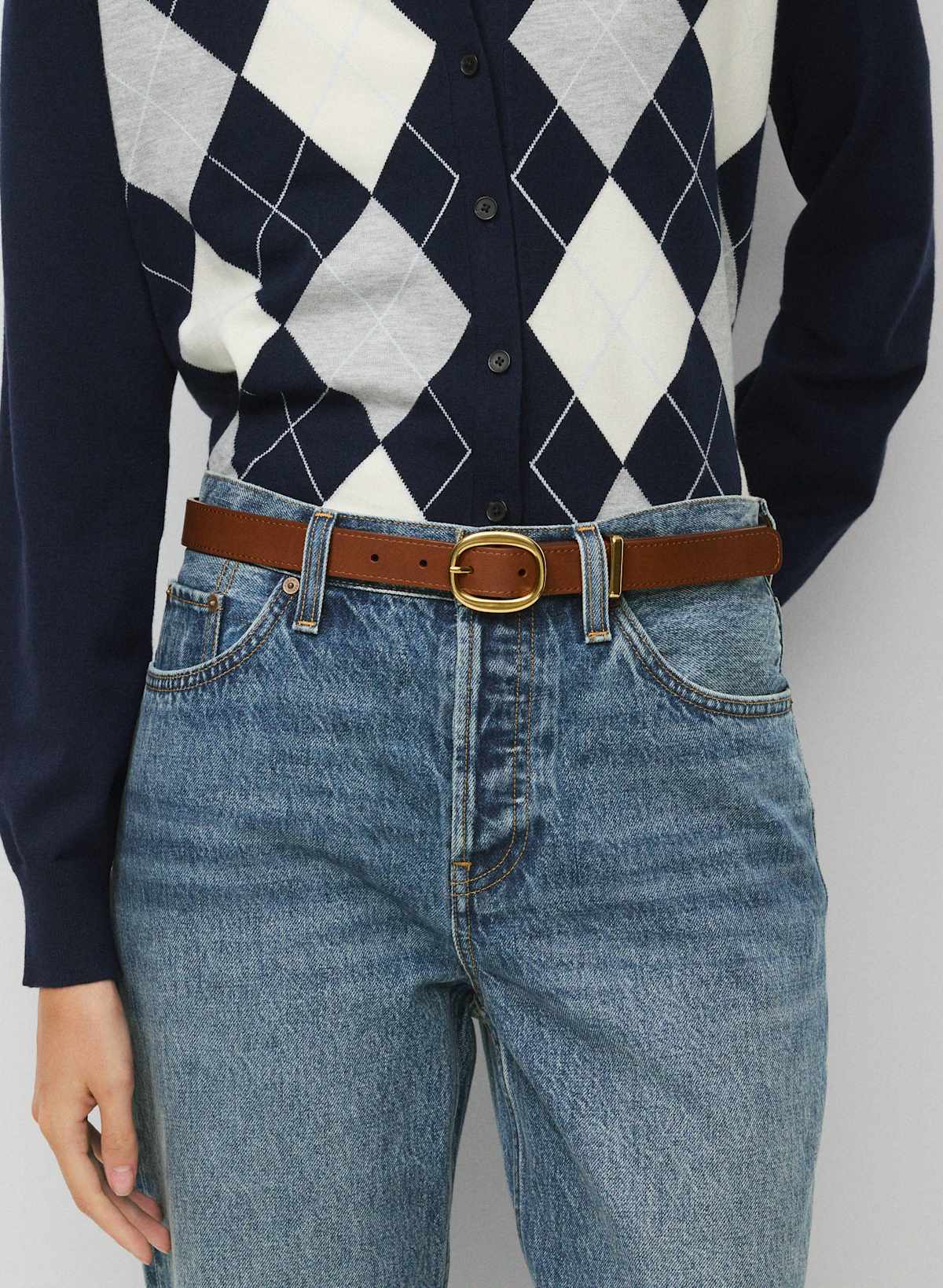 Lifetime Solid Brass Leather Belt