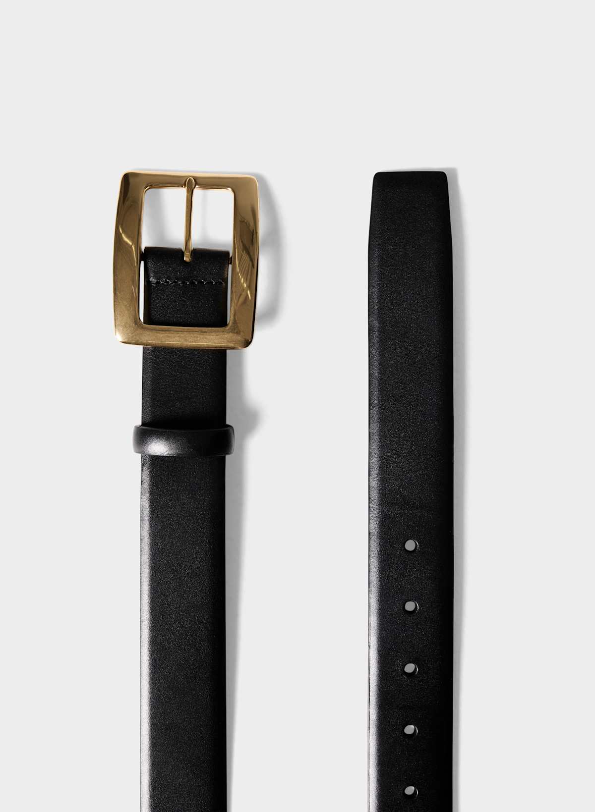 Edifice Solid Brass Leather Belt - Image 2