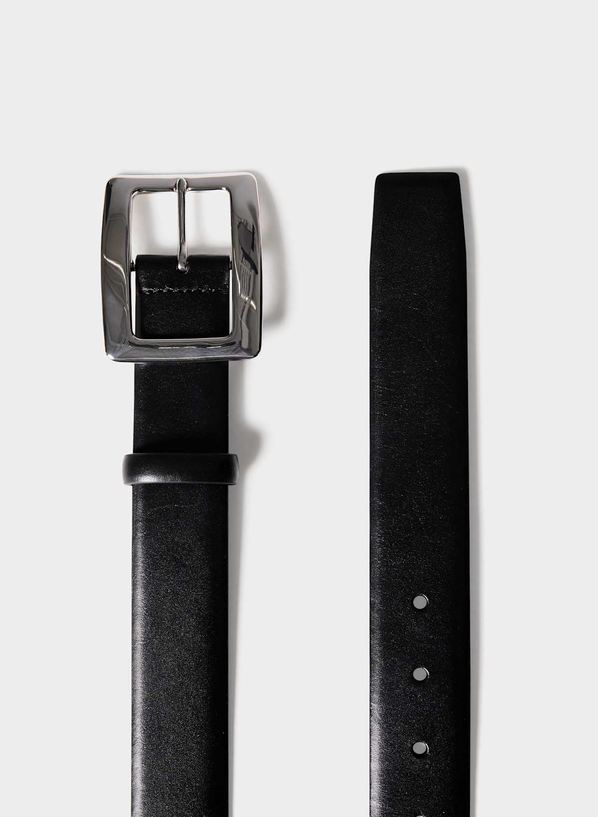 Edifice Solid Brass Leather Belt - Image 3