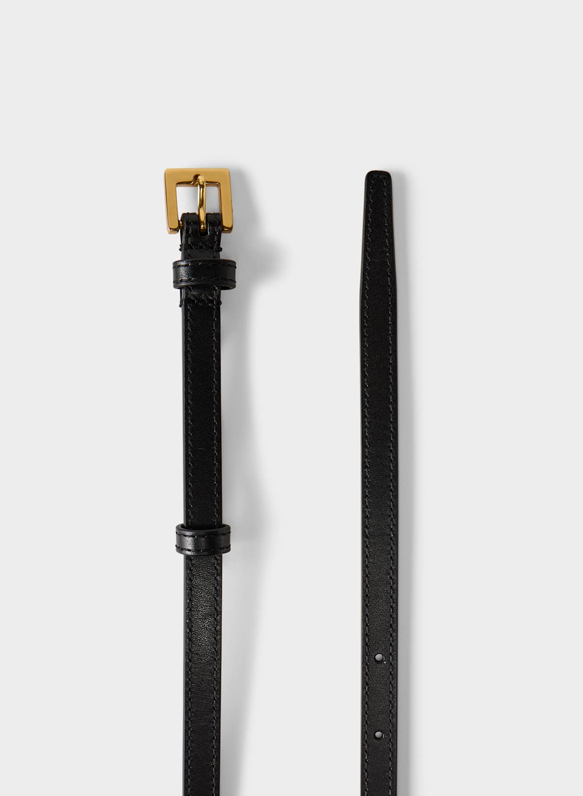 Descent Solid Brass Leather Belt - Image 2