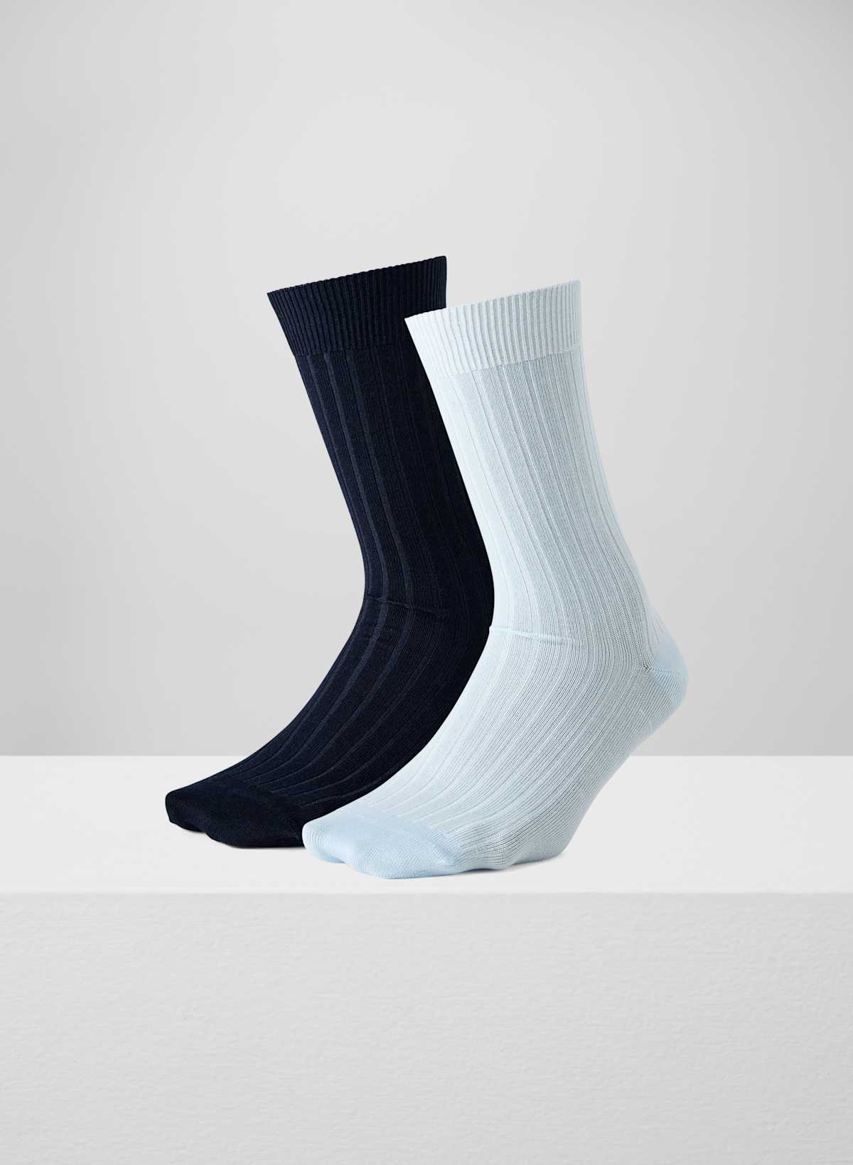 Dressy Wide Rib Crew Sock 2-Pack - Image 2