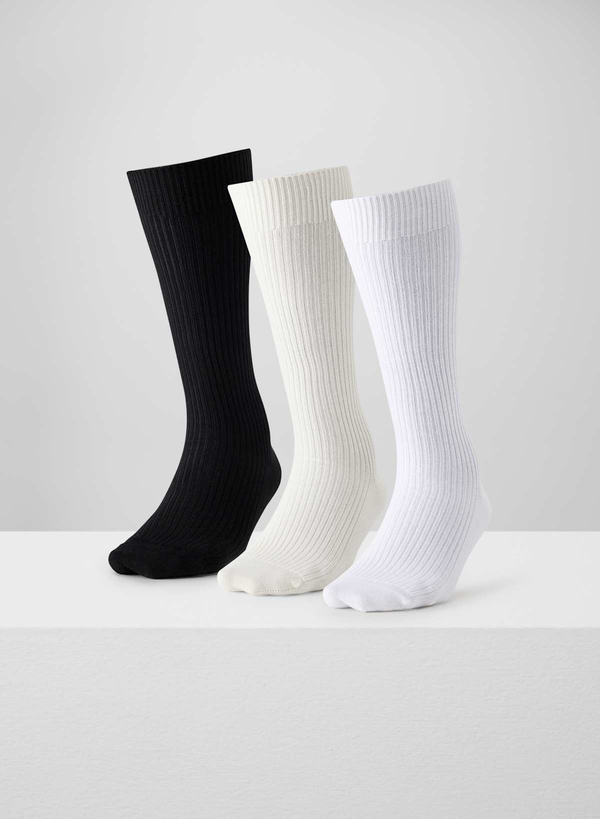 Daily Rib Mid-Calf Sock 3-Pack - Image 3