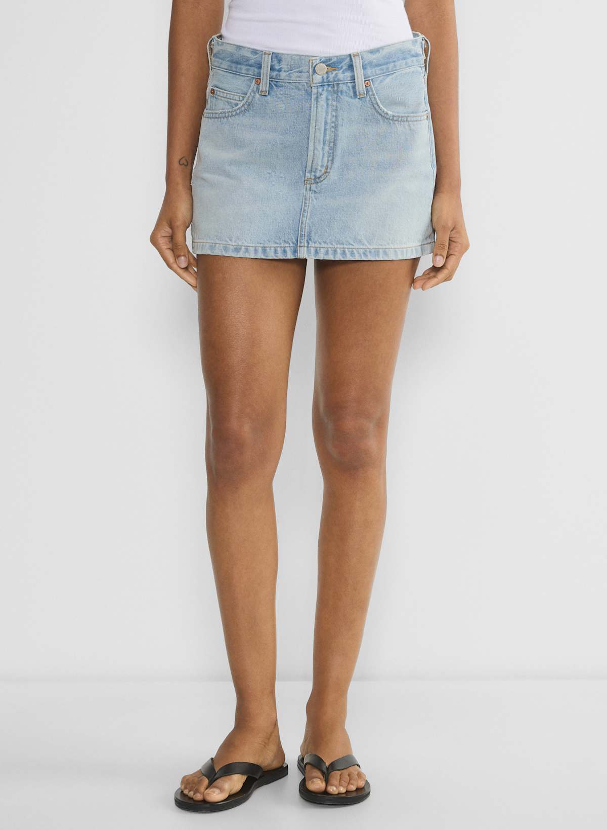 Denim Forum The ‘90s Vintage Micro Denim Skirt - Image 3